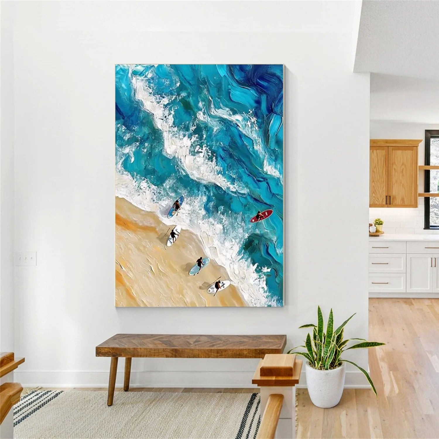 Swimming Sport Textured Wall Art #AS015