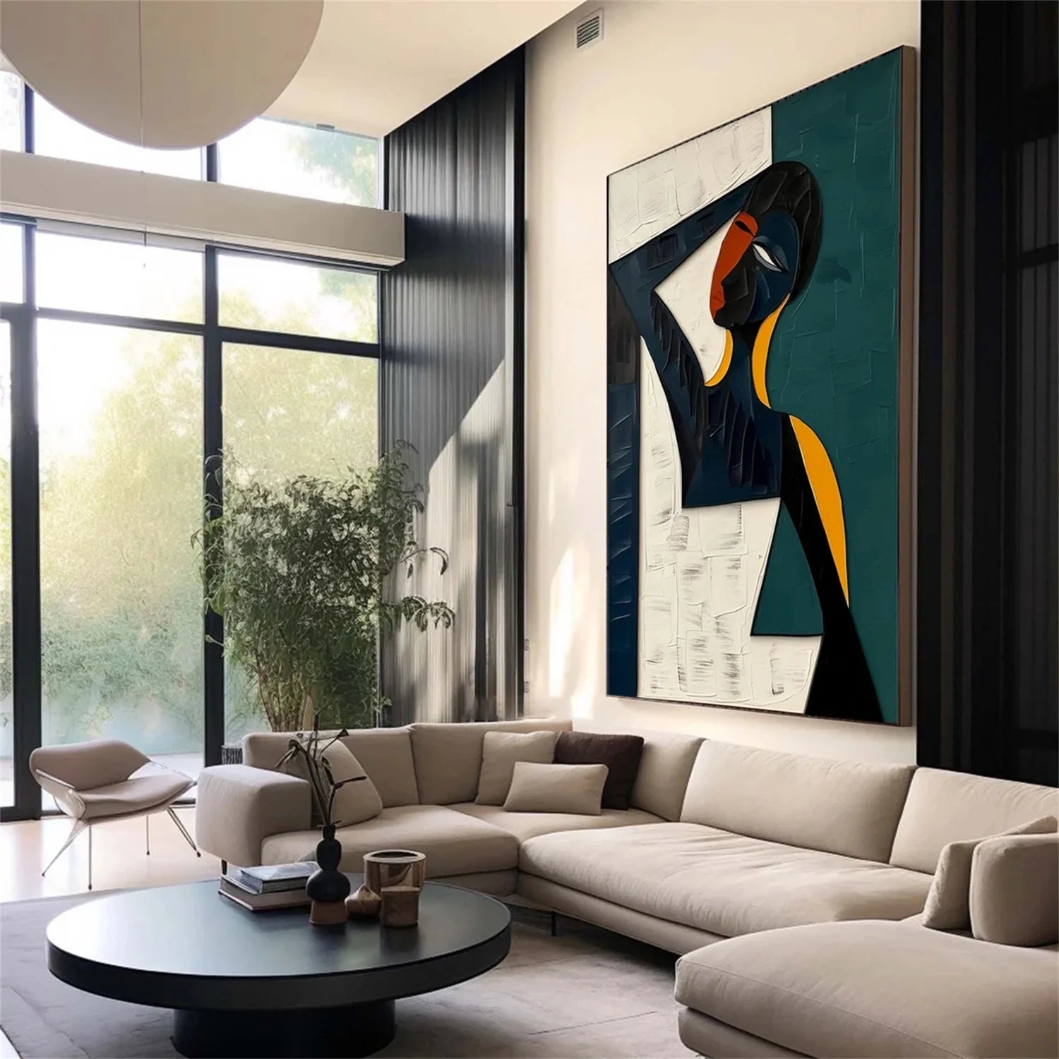 Abstract Portrait Colorful Painting #AB001