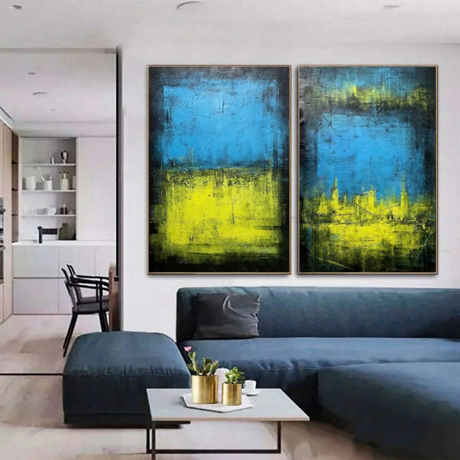 Abstract Tranquility Set of 2 #WA324