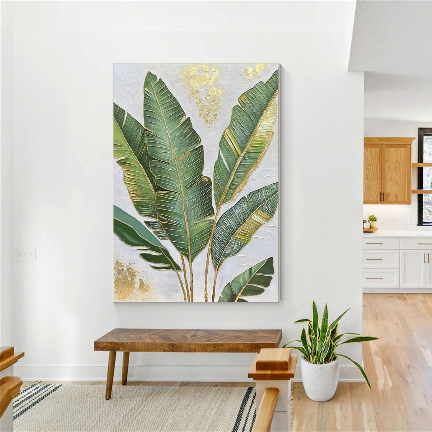 Flower & Tree Abstract Textured Wall Art #FT114