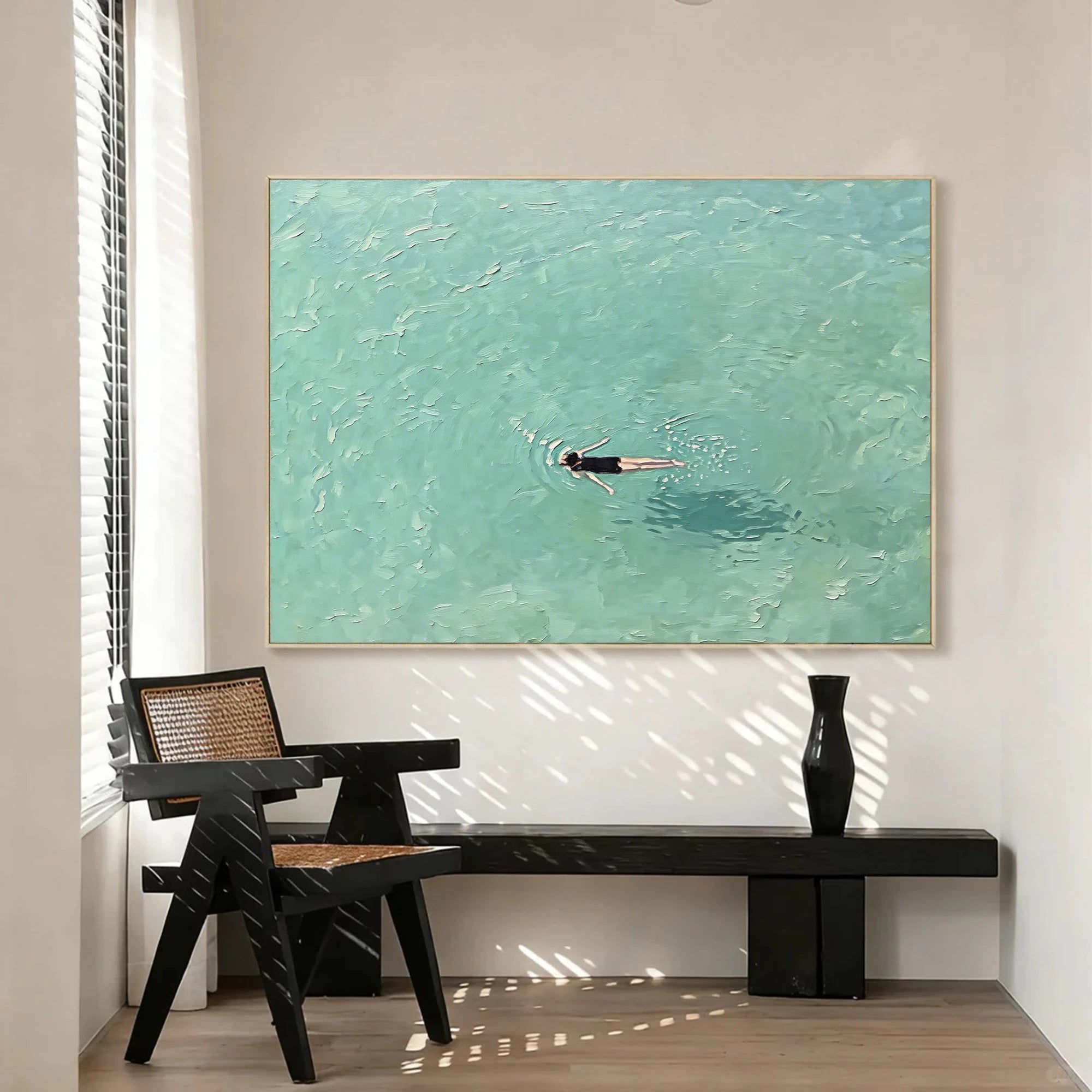 Minimalist Summer Swimming Wall Art #SK45