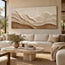 Neutral Textured Mountain Wall Art, Beige Abstract Landscape Painting #NHK3SDGE