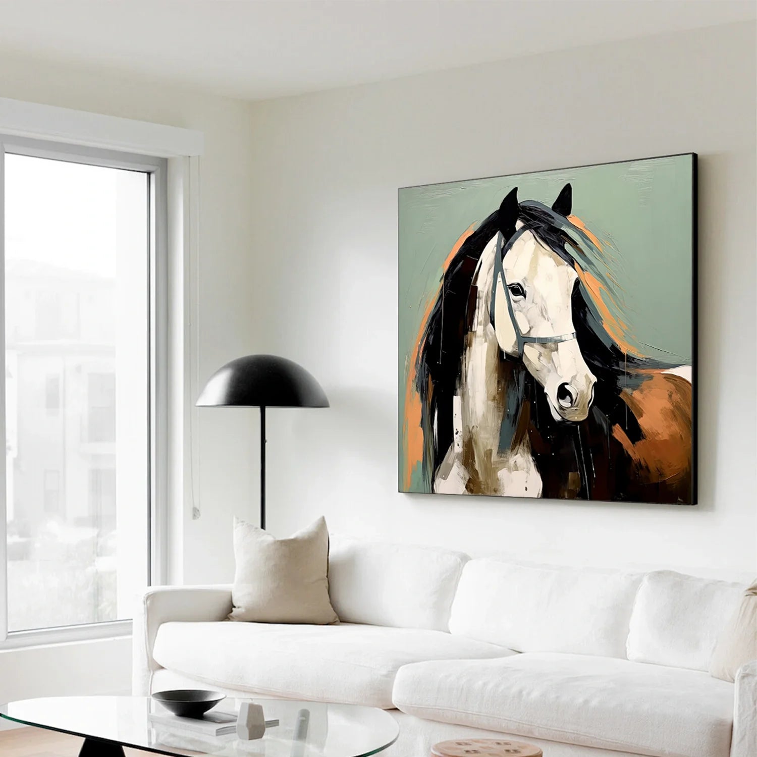 Abstract Animal Horse Wall Art #AM106