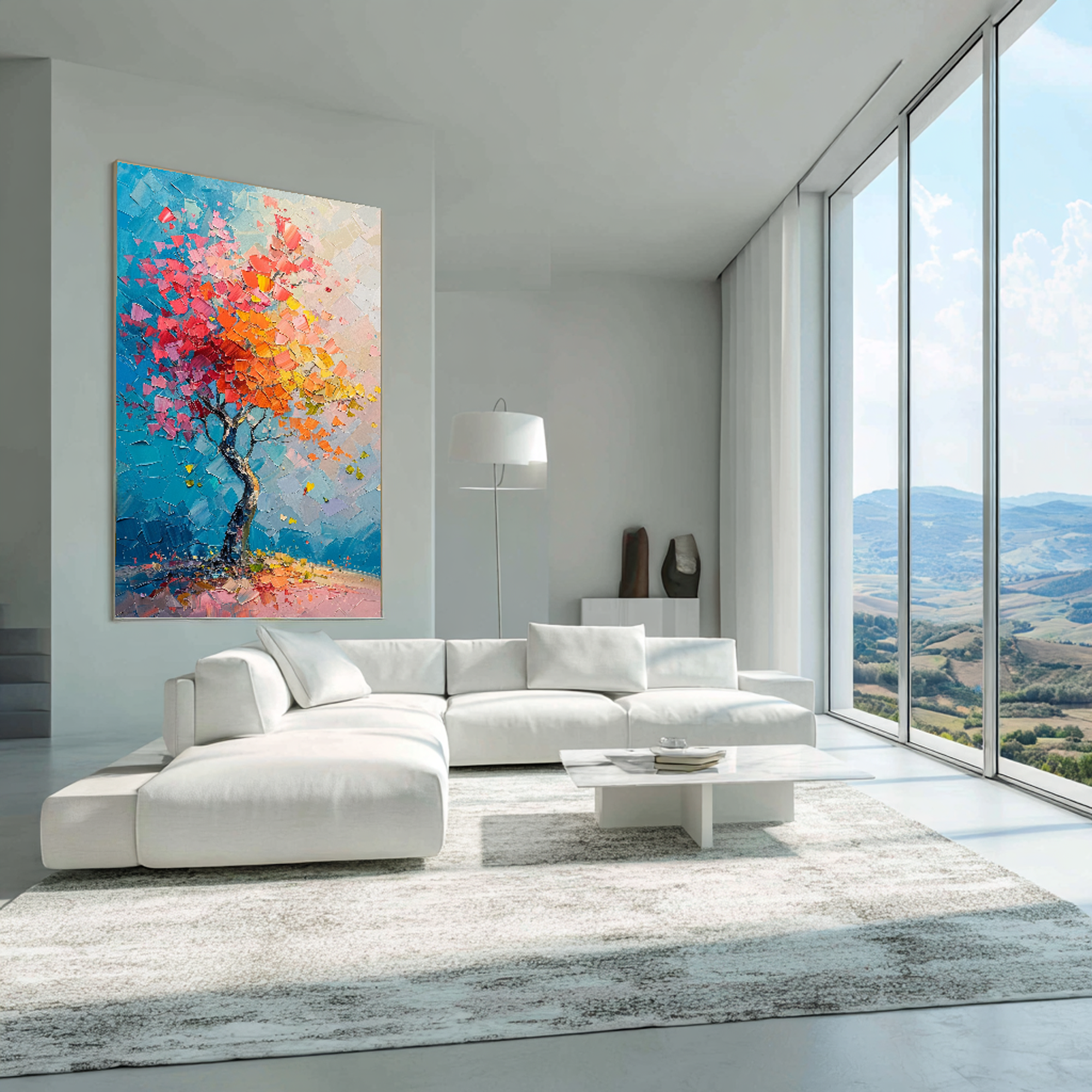 Autumn Tree Impasto Oil Painting #FT209