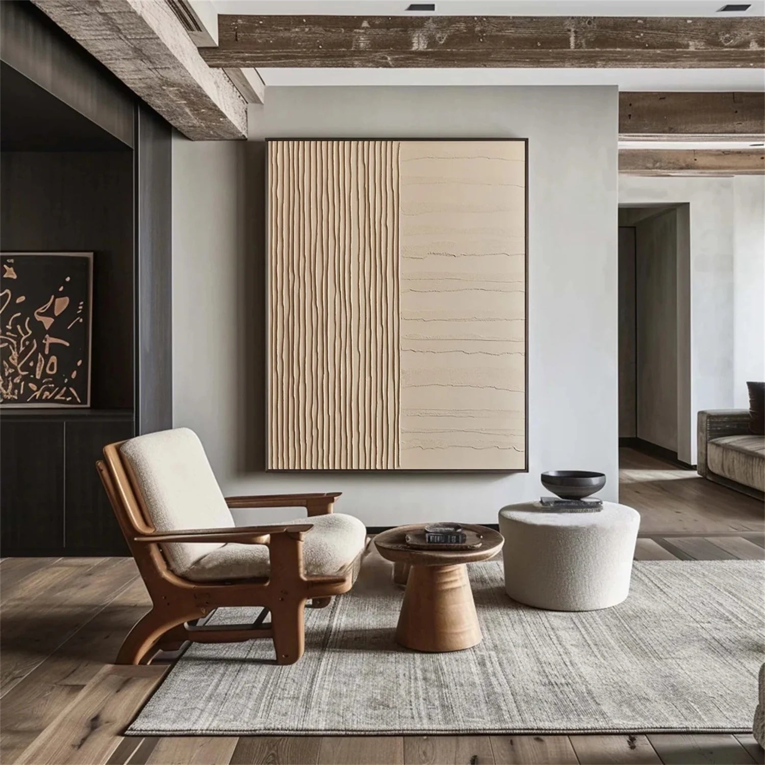 Minimalist Brown & Beige Art #MB011