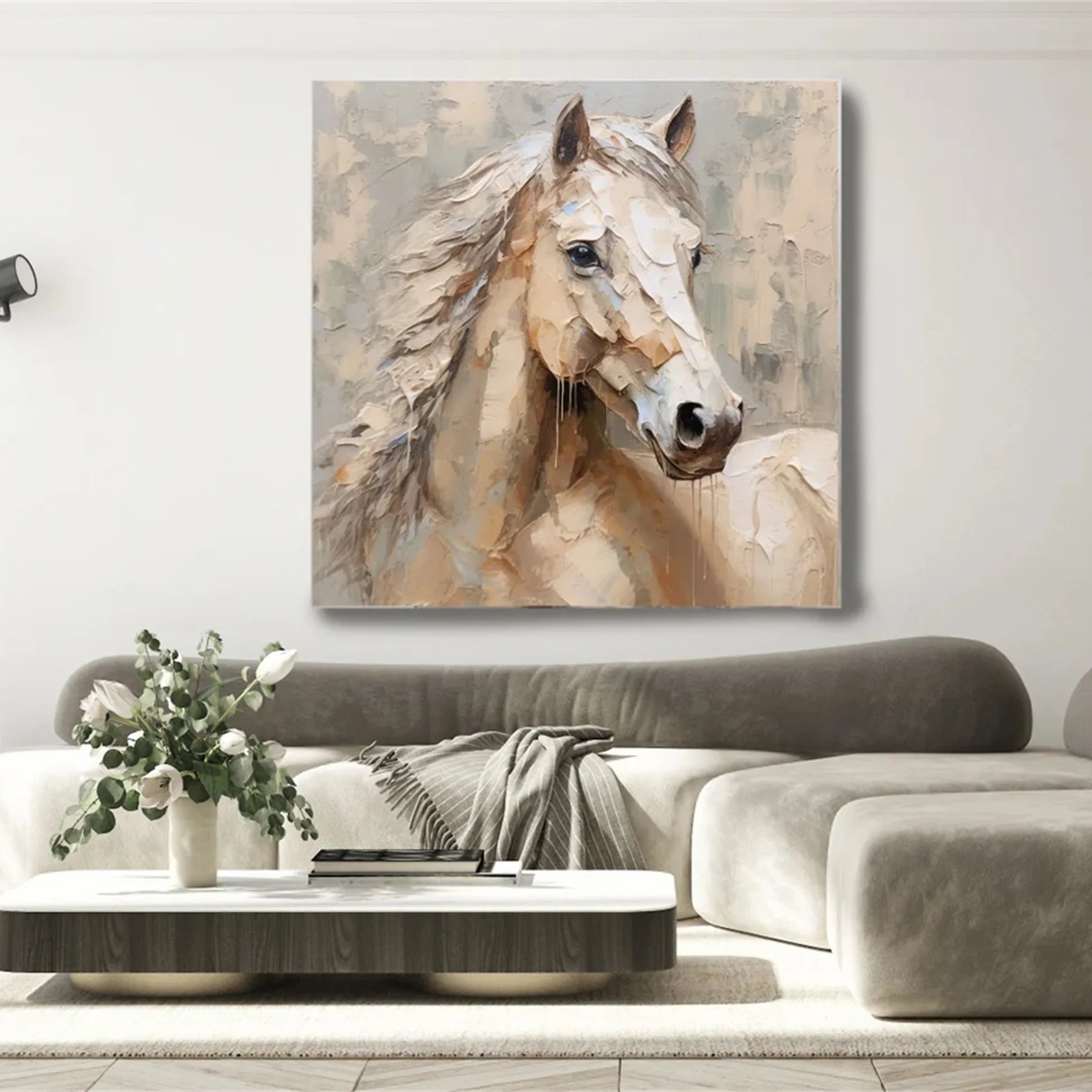 Colorful Horse Abstract Animal Wall Art #AM006