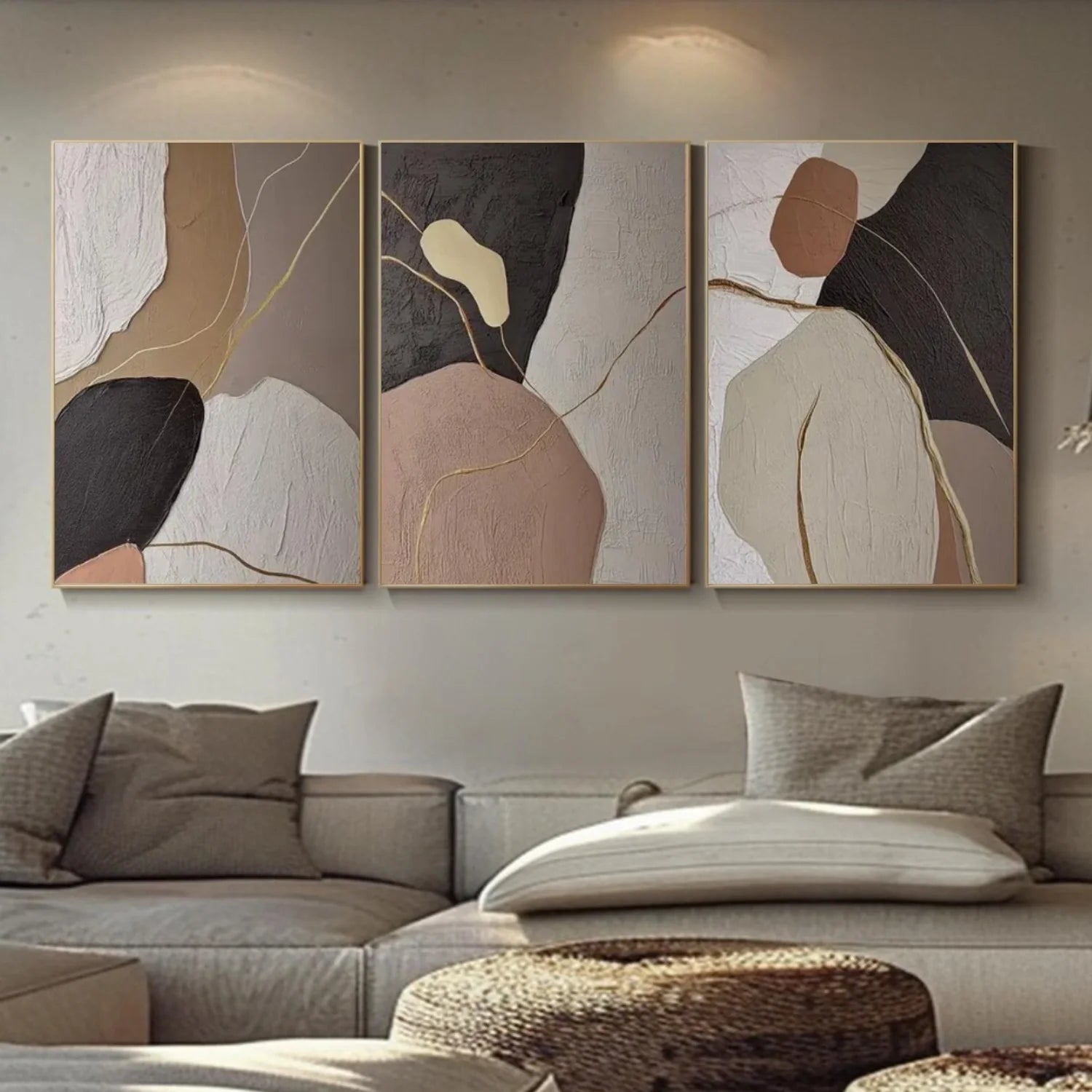 Abstract_Canvas Art Set of 3 #WA803