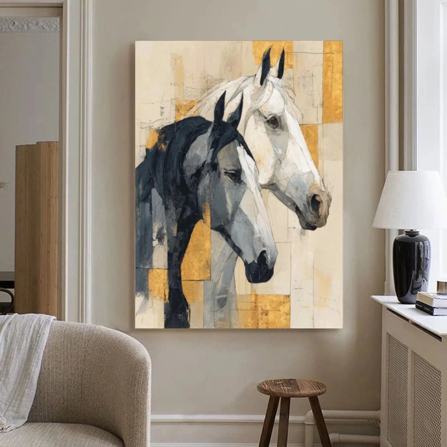 Abstract Animal Horse Wall Art #AM145