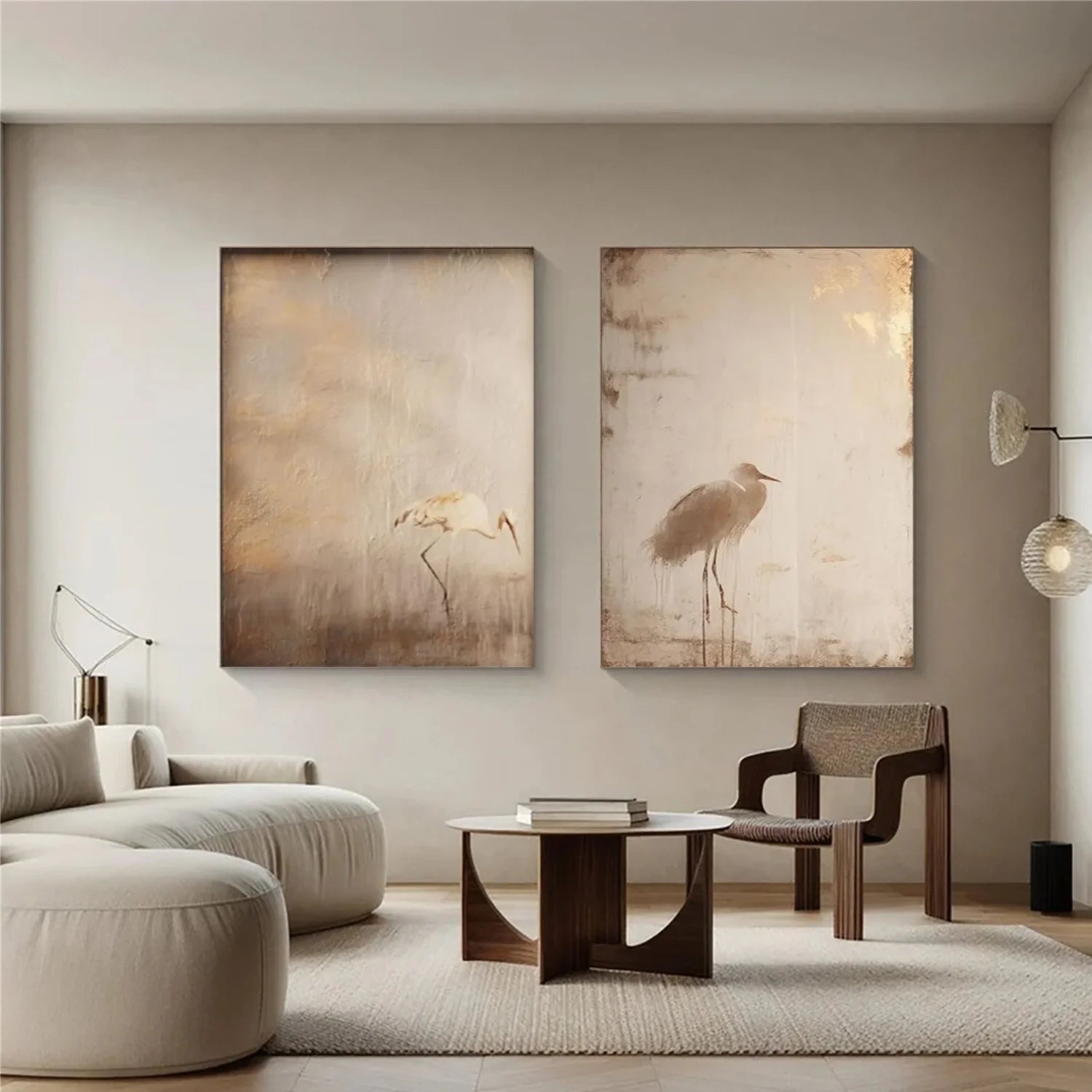 Abstract Animal Wall Art Set of 2 #AM142