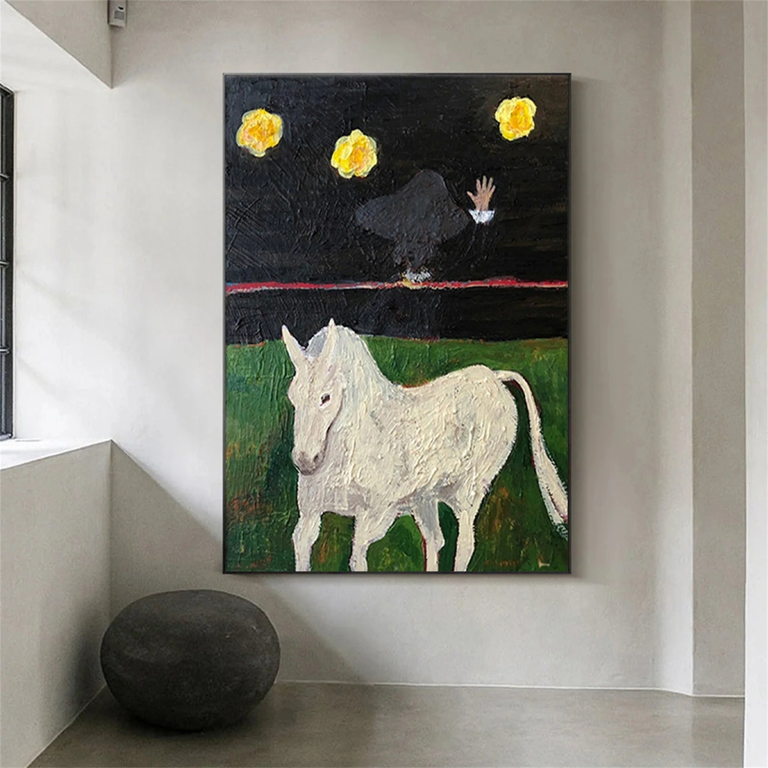 Colorful Horse Abstract Animal Wall Art #AM009