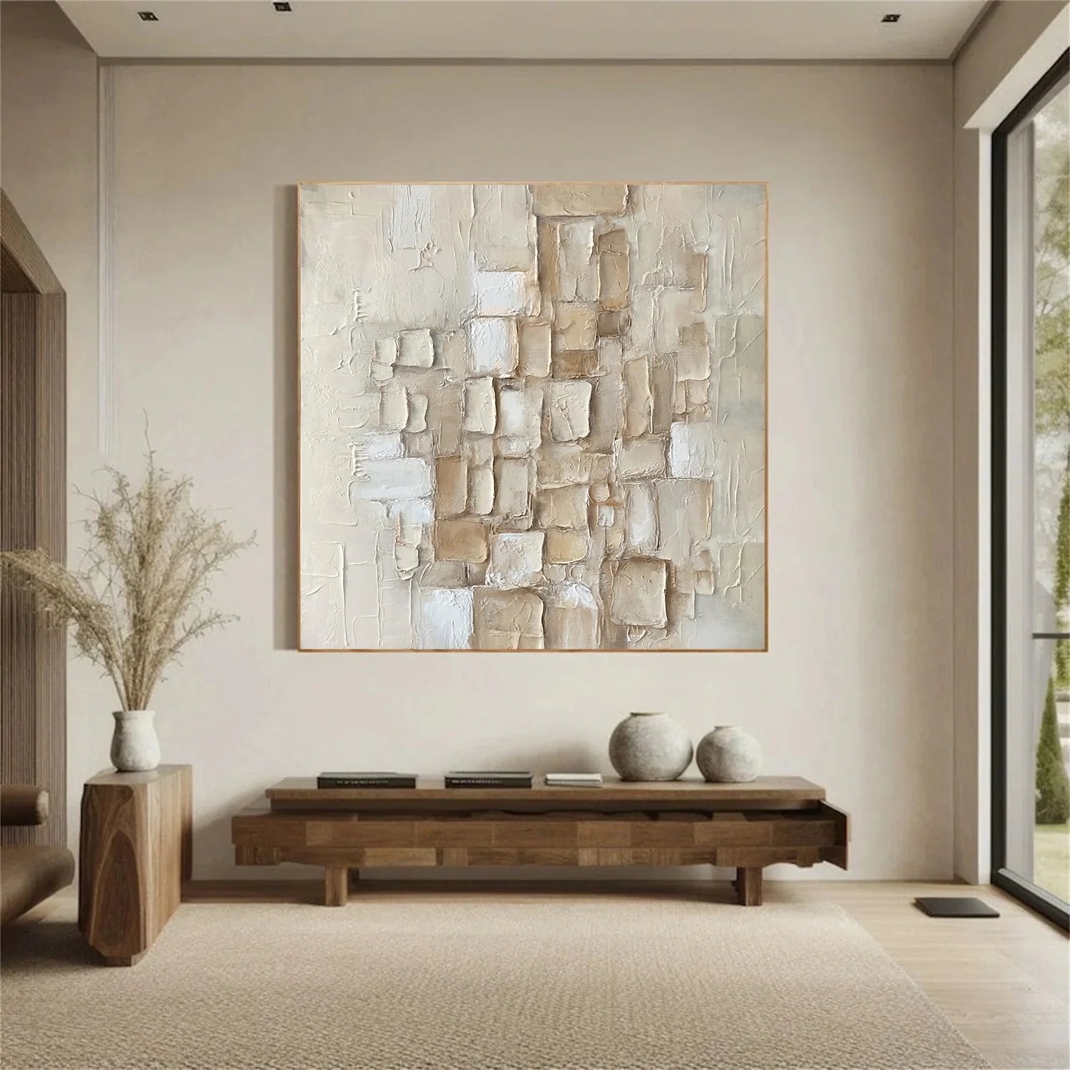 Abstract_Textured Canvas Art #WA822