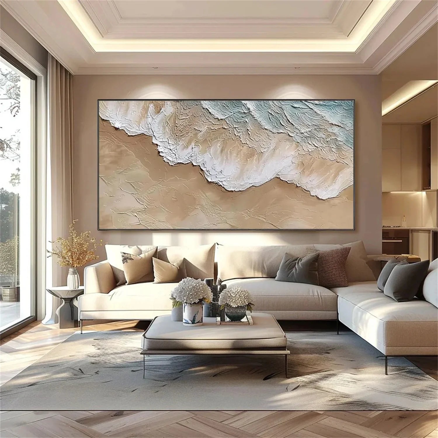 Sea & Sky Abstract_Textured_Wall Art #SK178