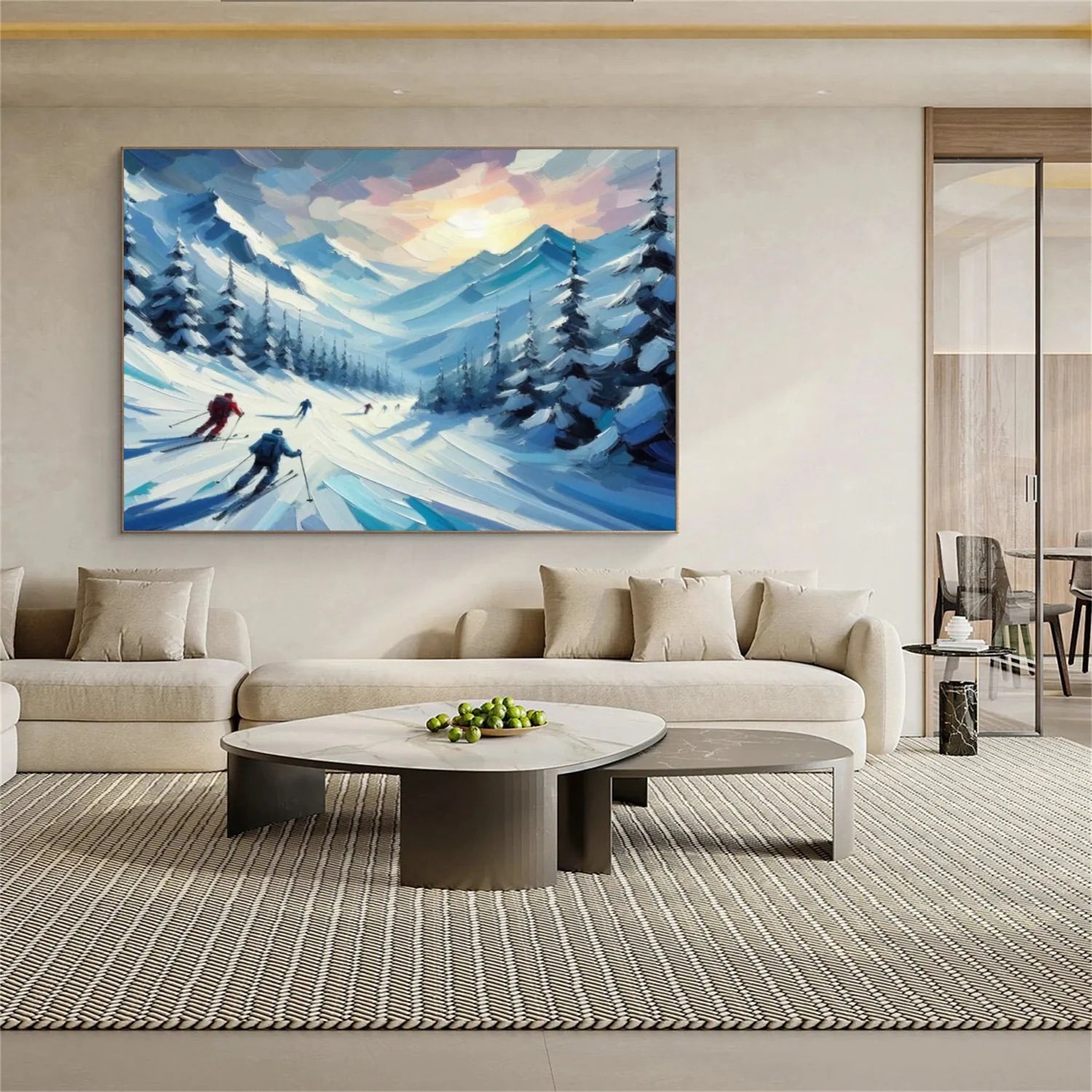 Skiing Sport_Wall Art #AS053
