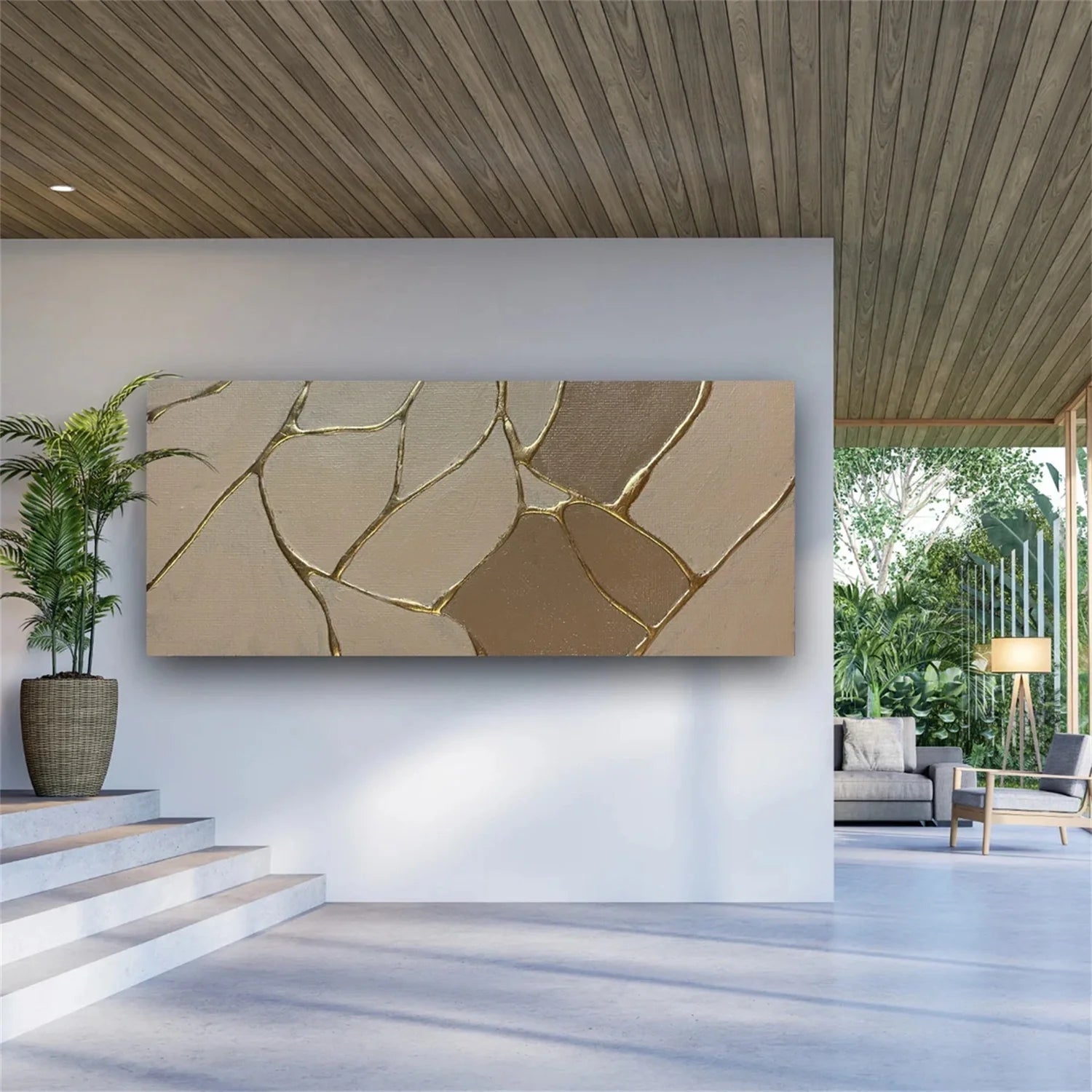 Minimalist Brown & Beige Art #MB021