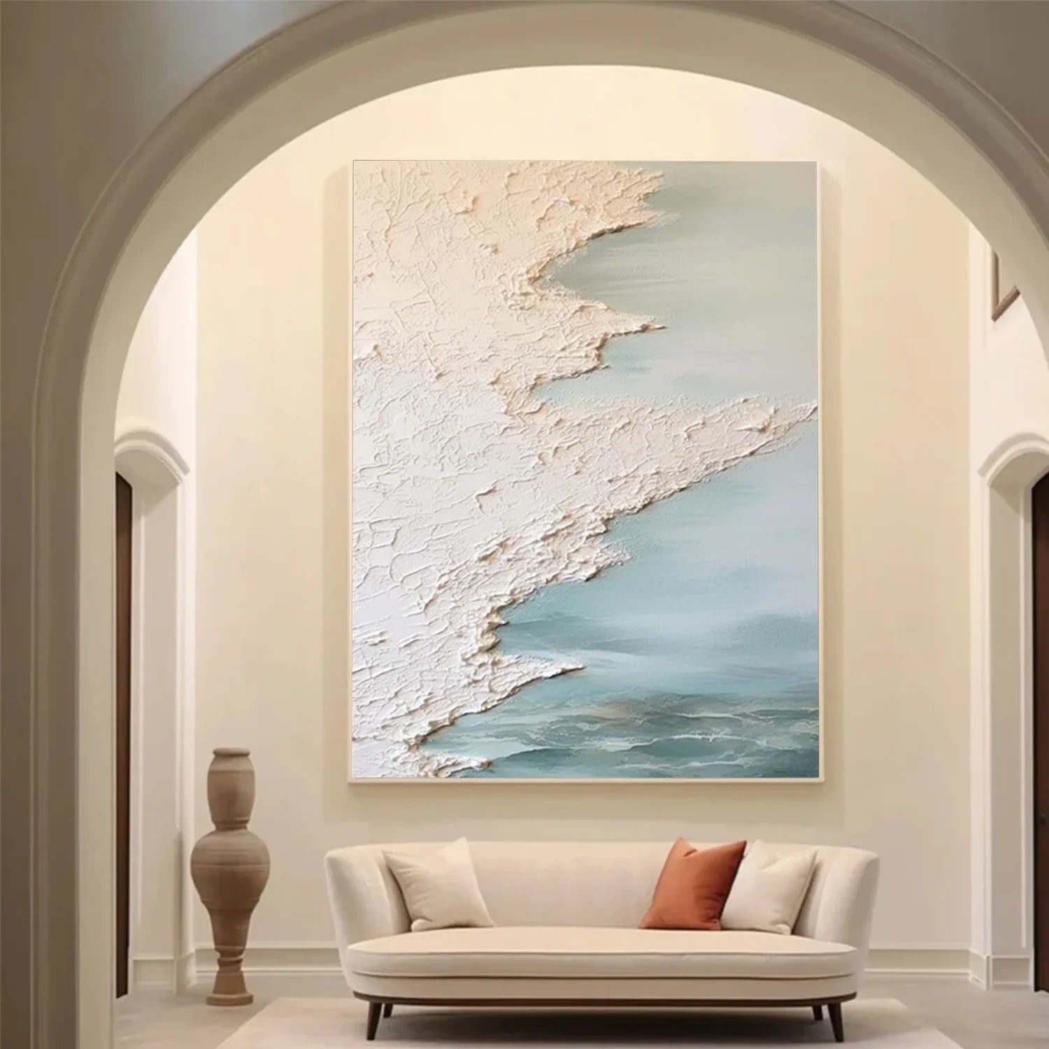 Sea & Sky Abstract Textured Wall Art #SK146