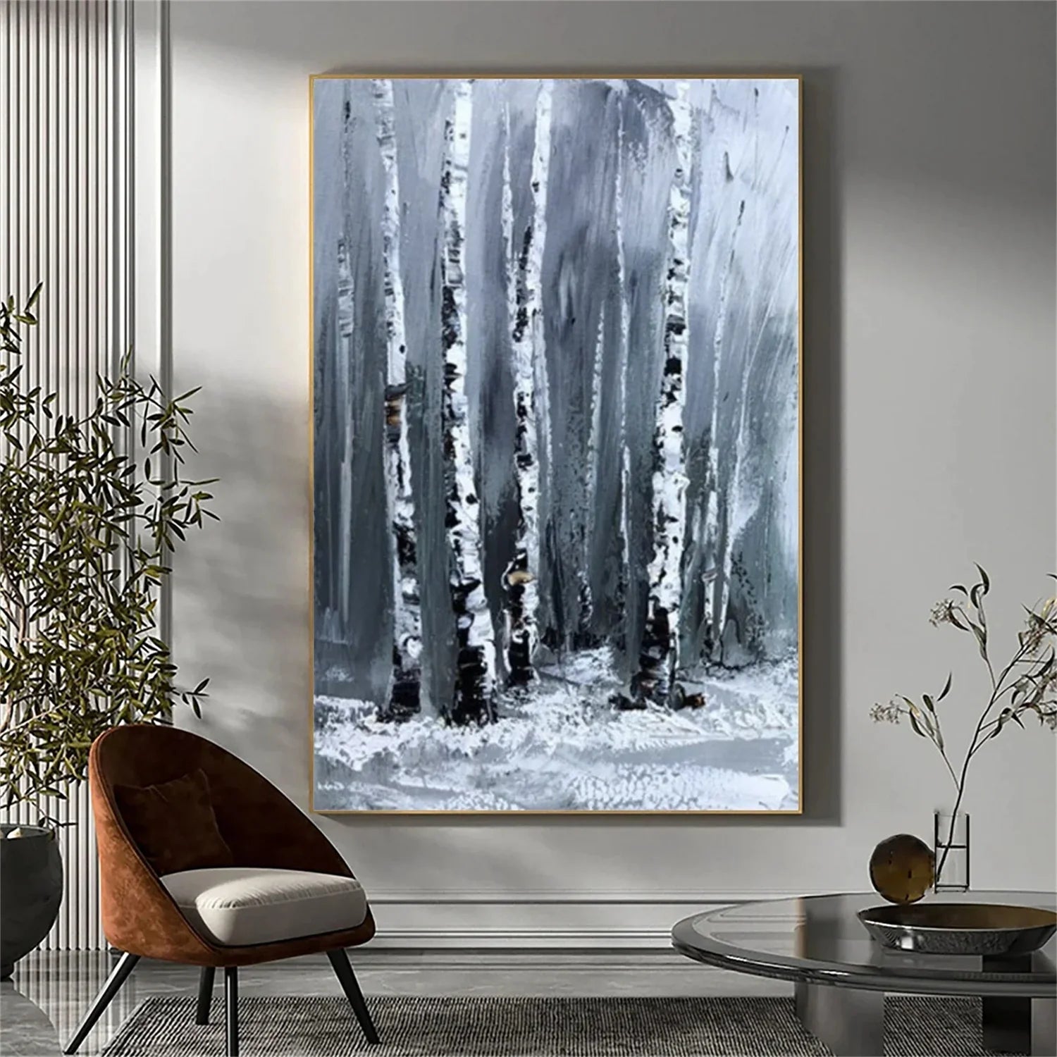 Flower & Tree Abstract_Wall Art #FT162