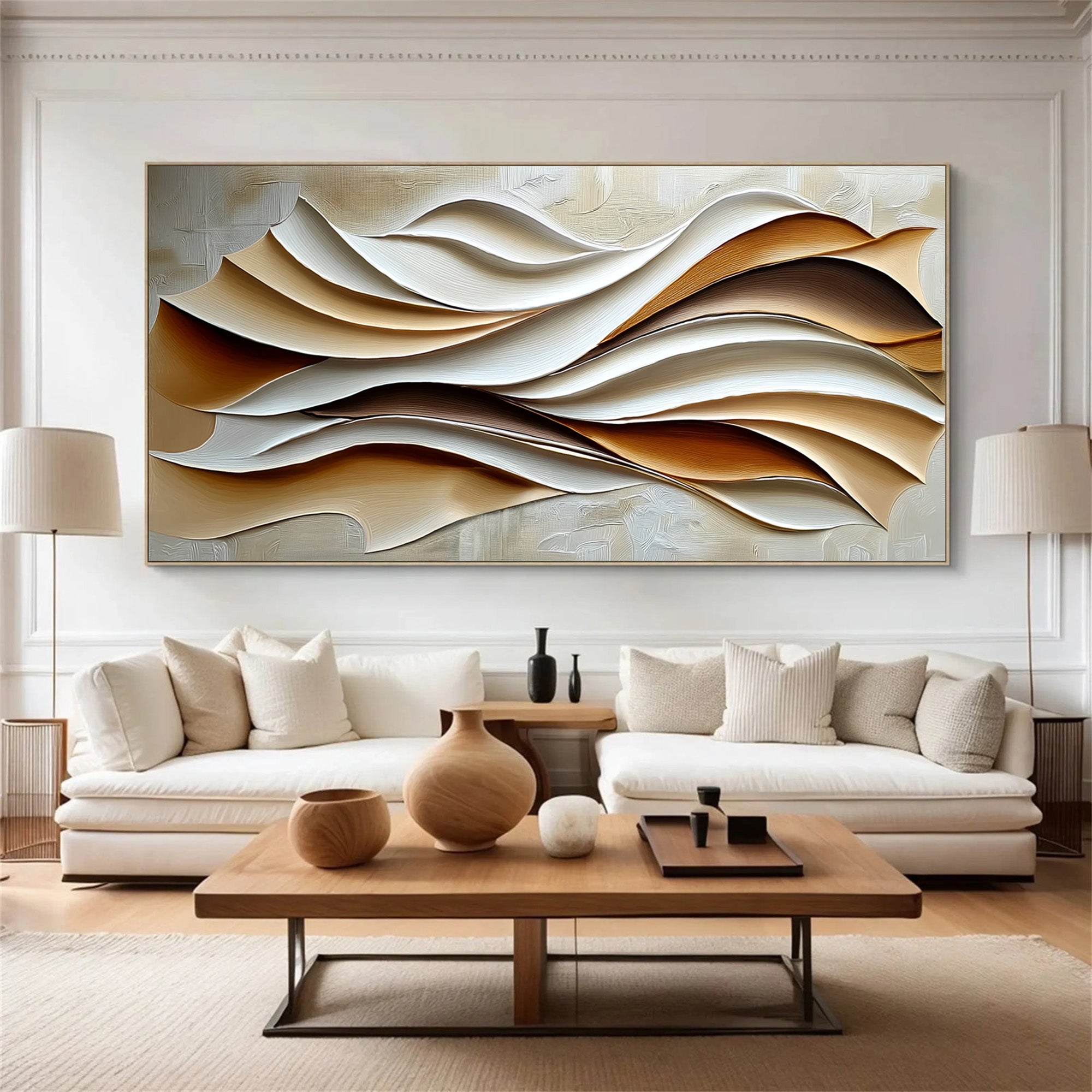 3D Neutral Wave Texture Art #MD376