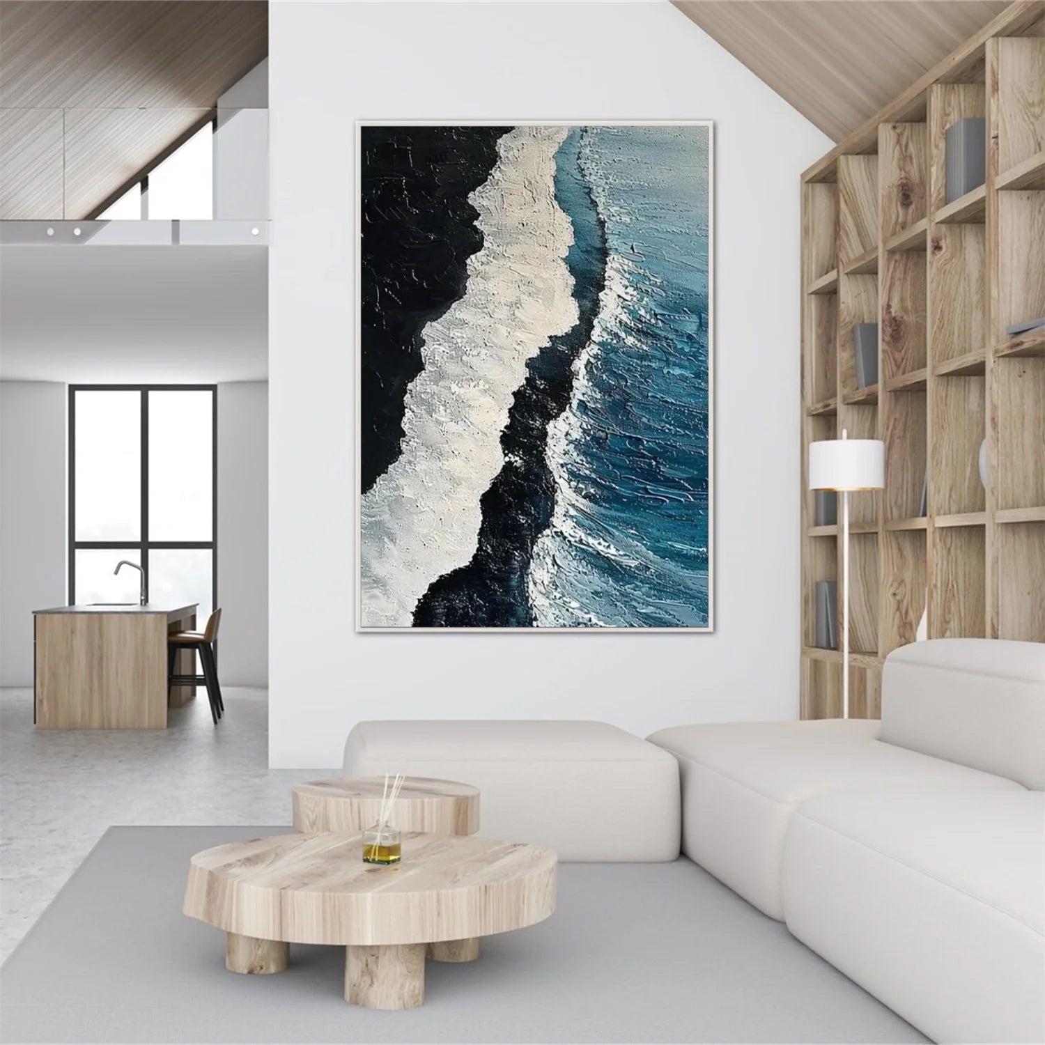Sea & Sky Abstract_Textured_Wall Art #SK173