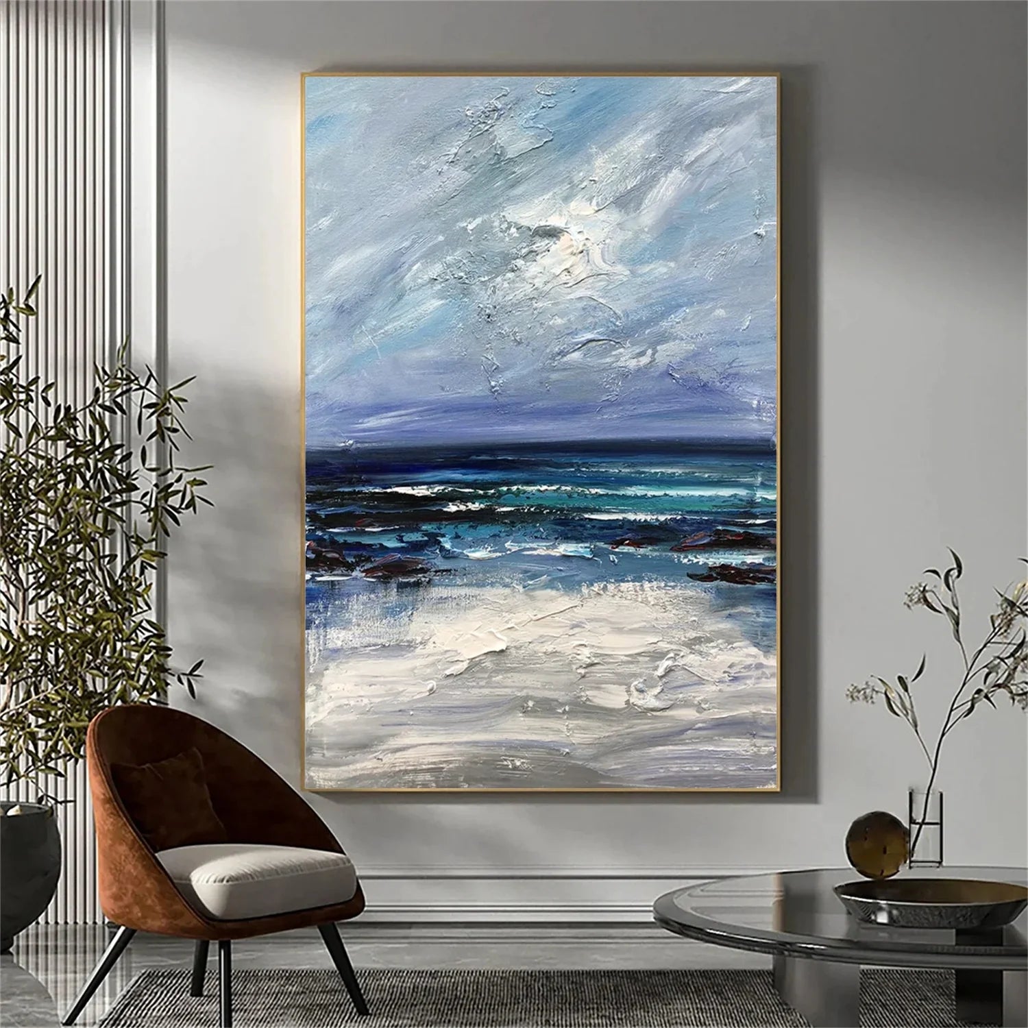Sea & Sky Abstract_Textured_Wall Art #SK126