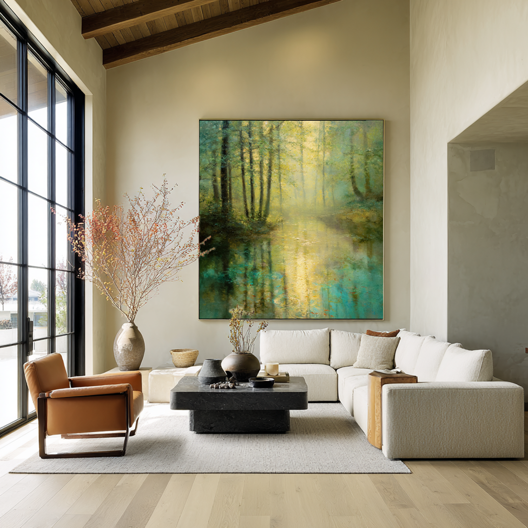 Impressionist Landscape Wall Art for Modern Home Decor #FT329