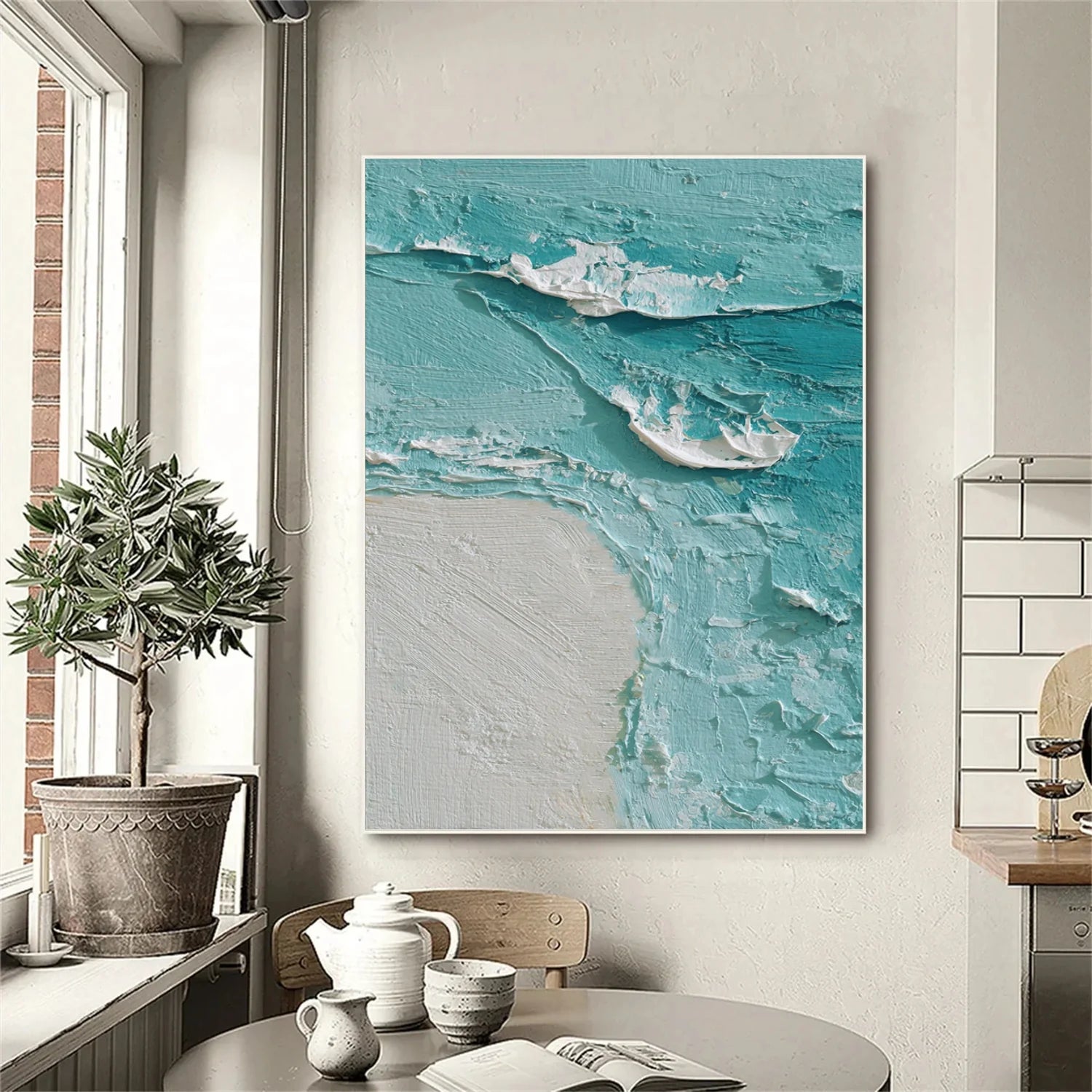 Sea & Sky Abstract_Textured_Wall Art #SK148