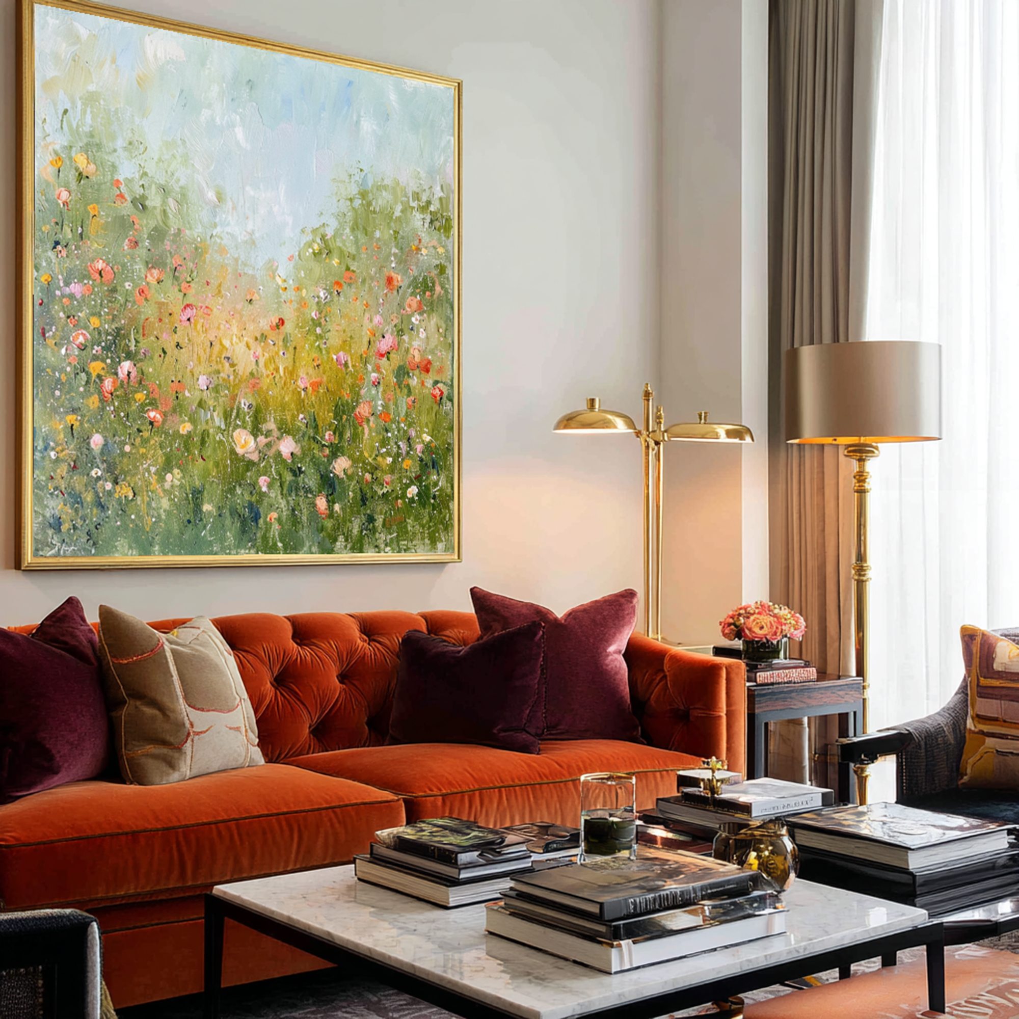 Impressionist Spring Floral Wall Art #FT336