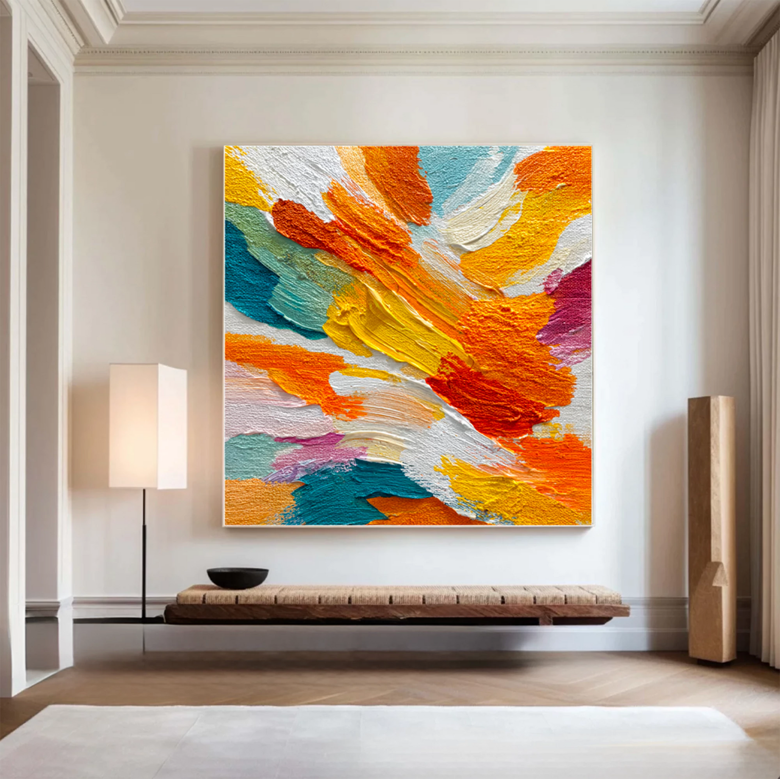 Colorful 3D Textured Abstract Oil Painting #MD225