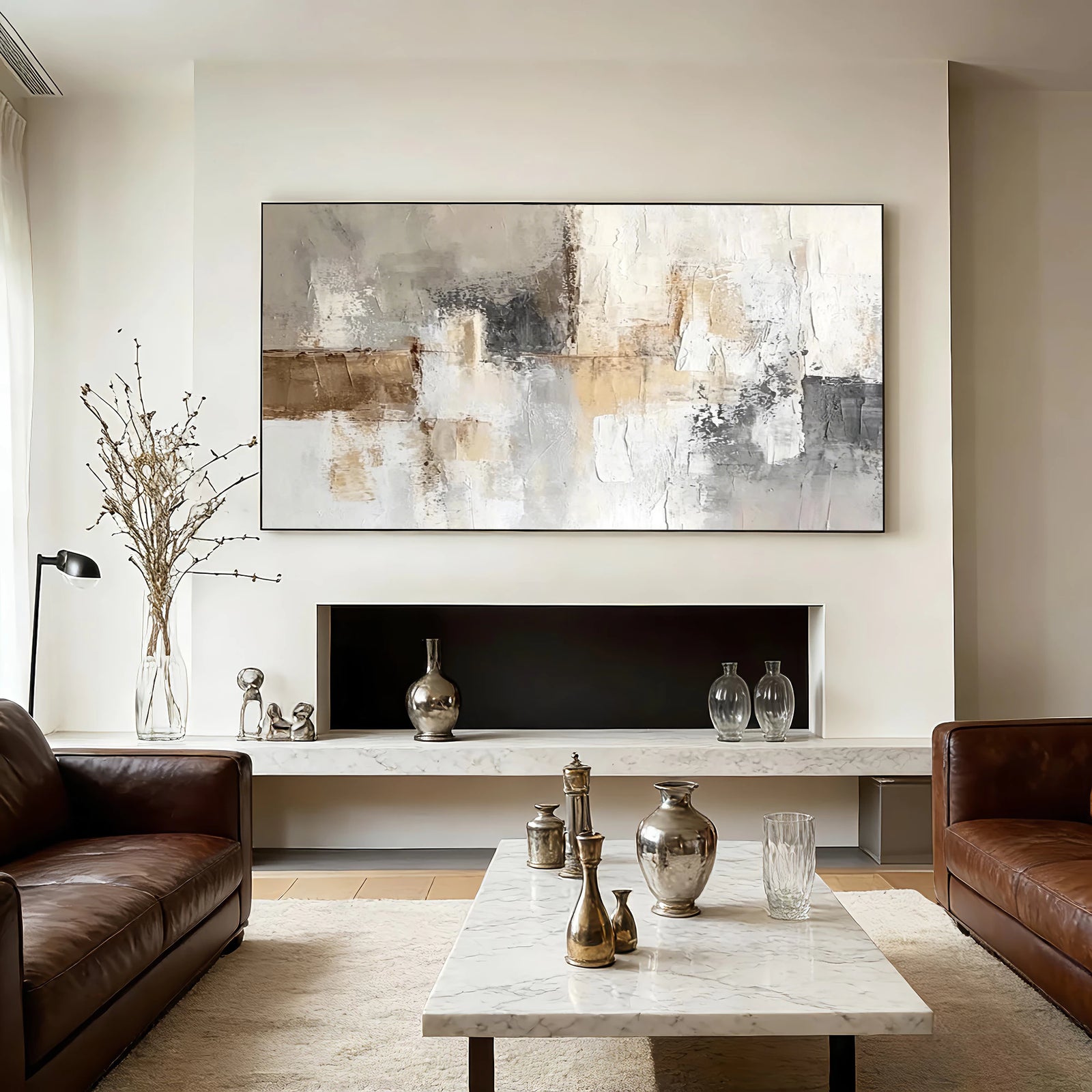 Wabi-Sabi Minimalist Abstract Oil Painting #WA71