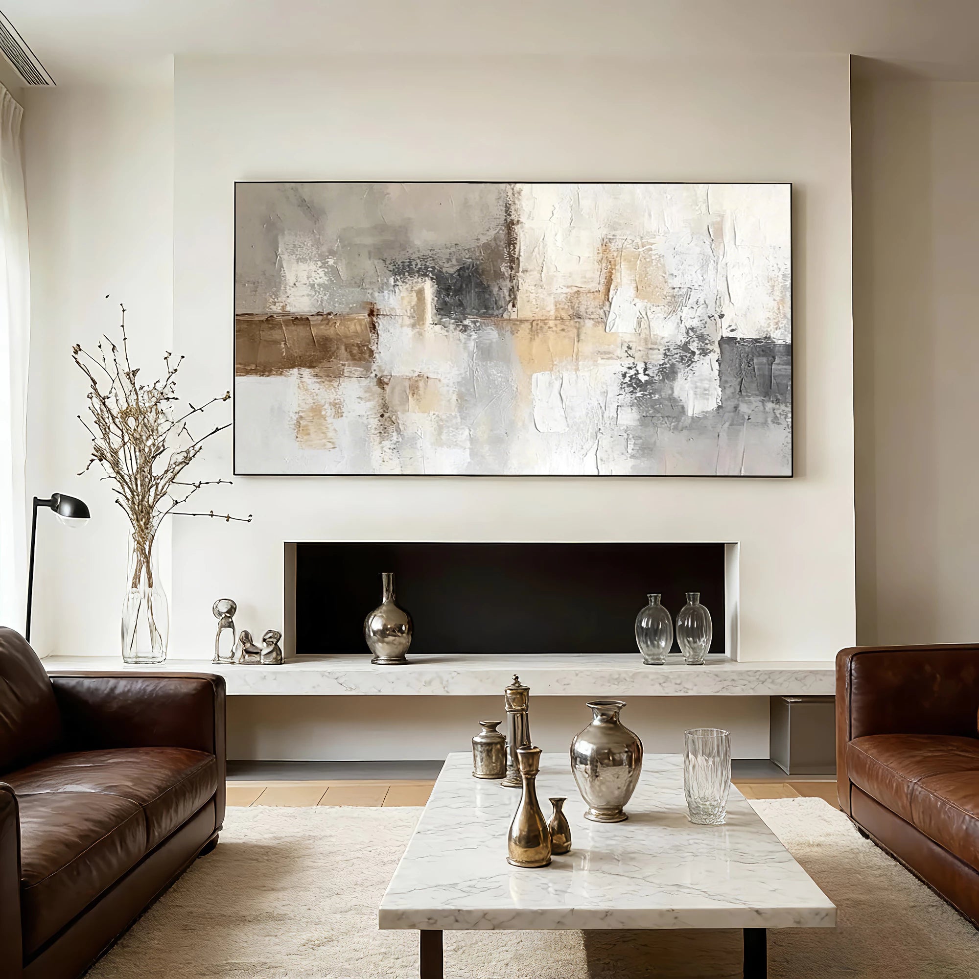 Wabi-Sabi Minimalist Abstract Oil Painting #WA71