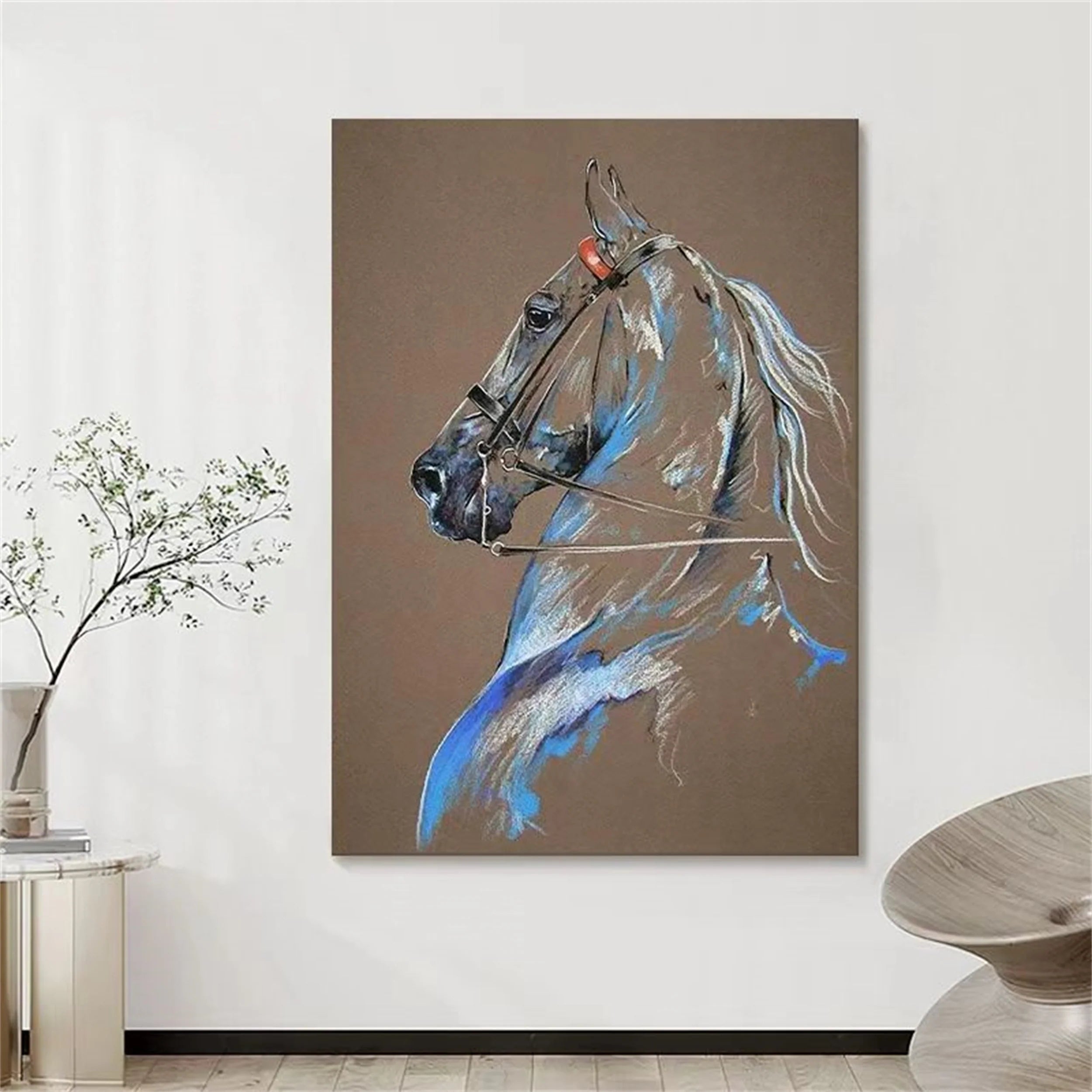 Colorful Horse Abstract Animal Wall Art #AM020