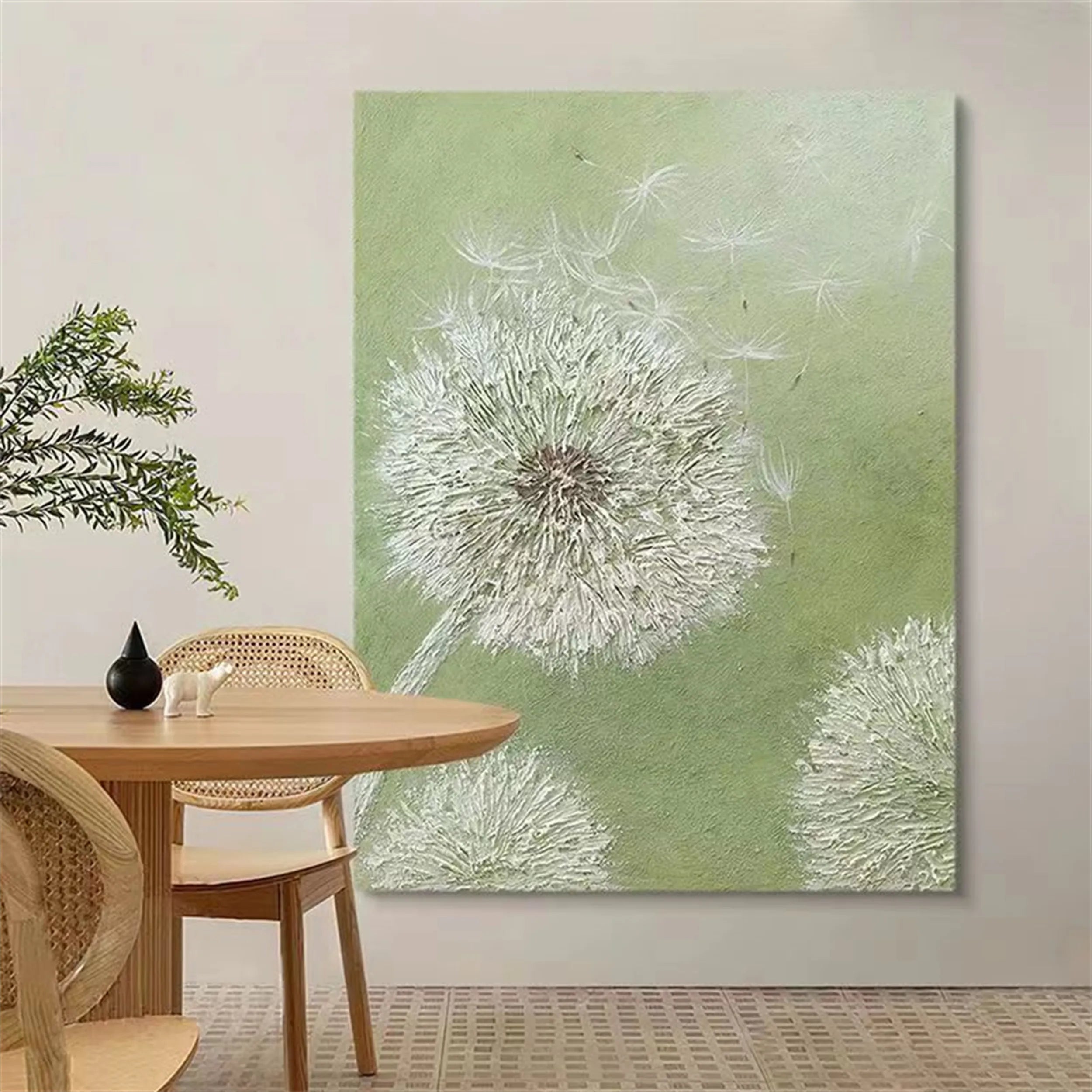 Flower & Tree Abstract Textured Wall Art #FT026