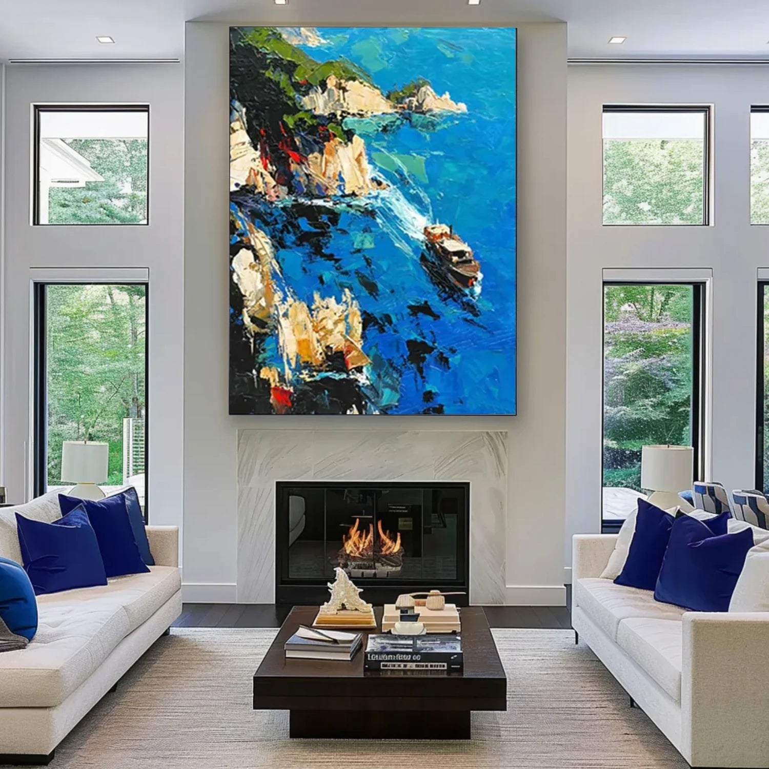 Sea & Sky Abstract Wall Art #SK161