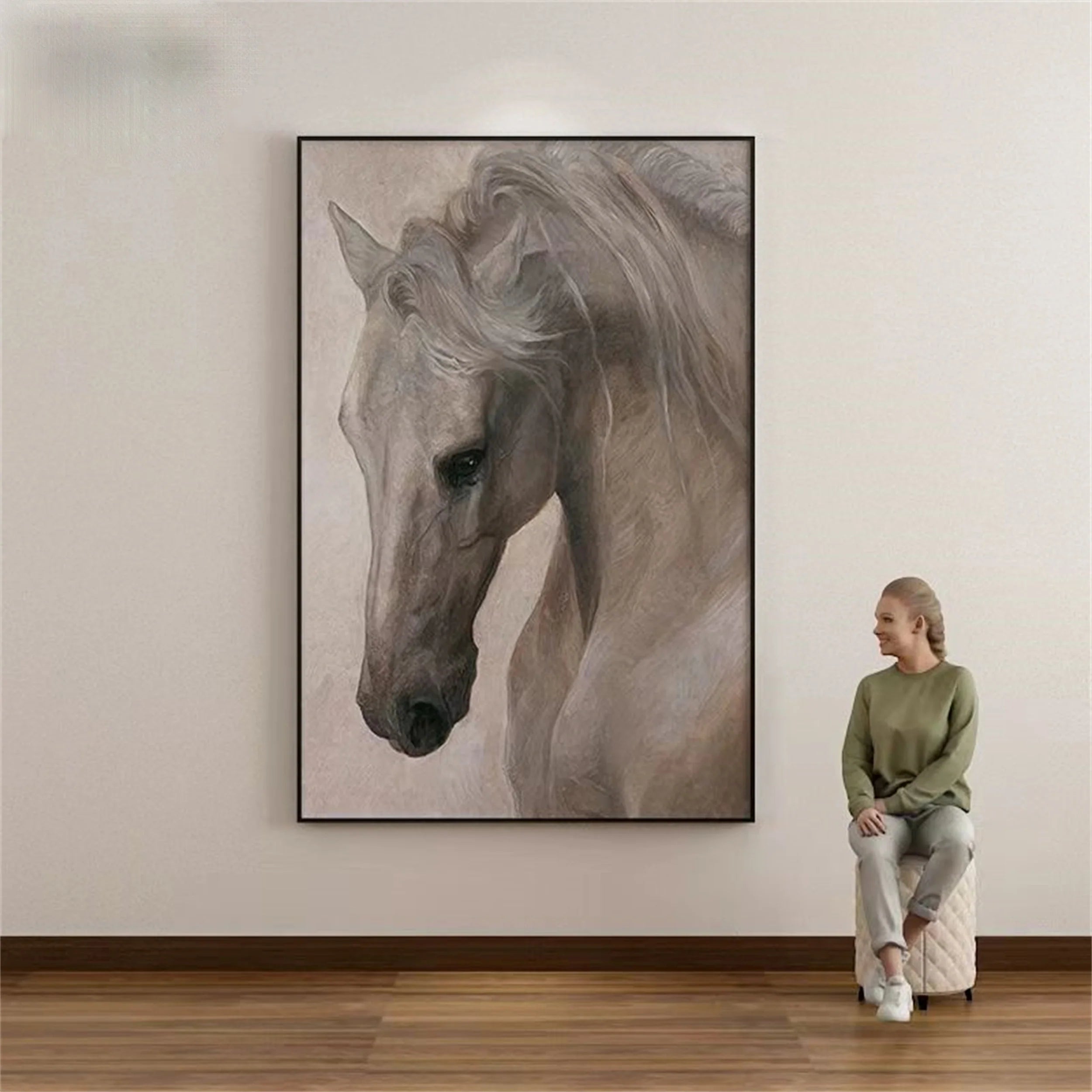 Colorful Horse Abstract Animal Wall Art #AM022