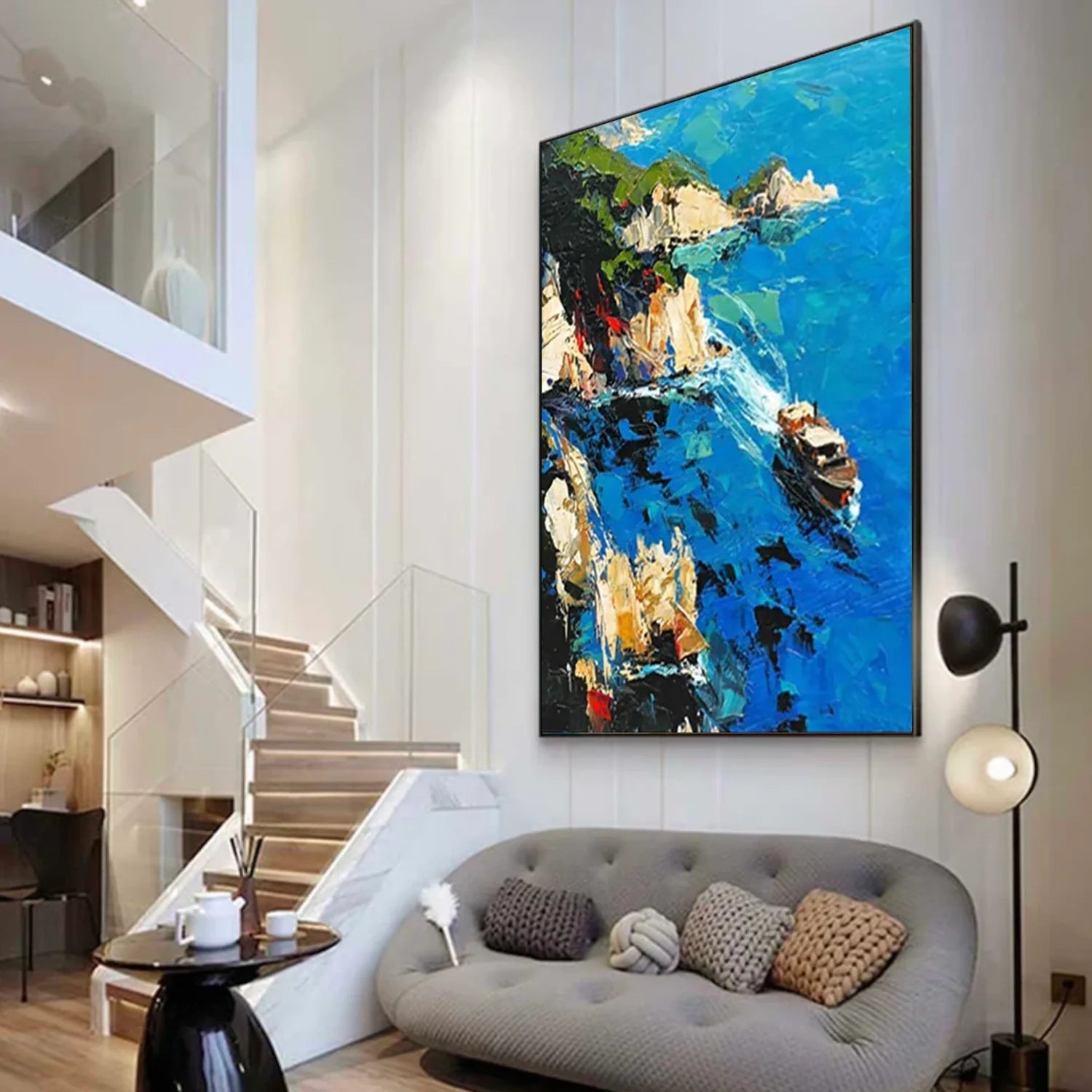 Sea & Sky Abstract Wall Art #SK161