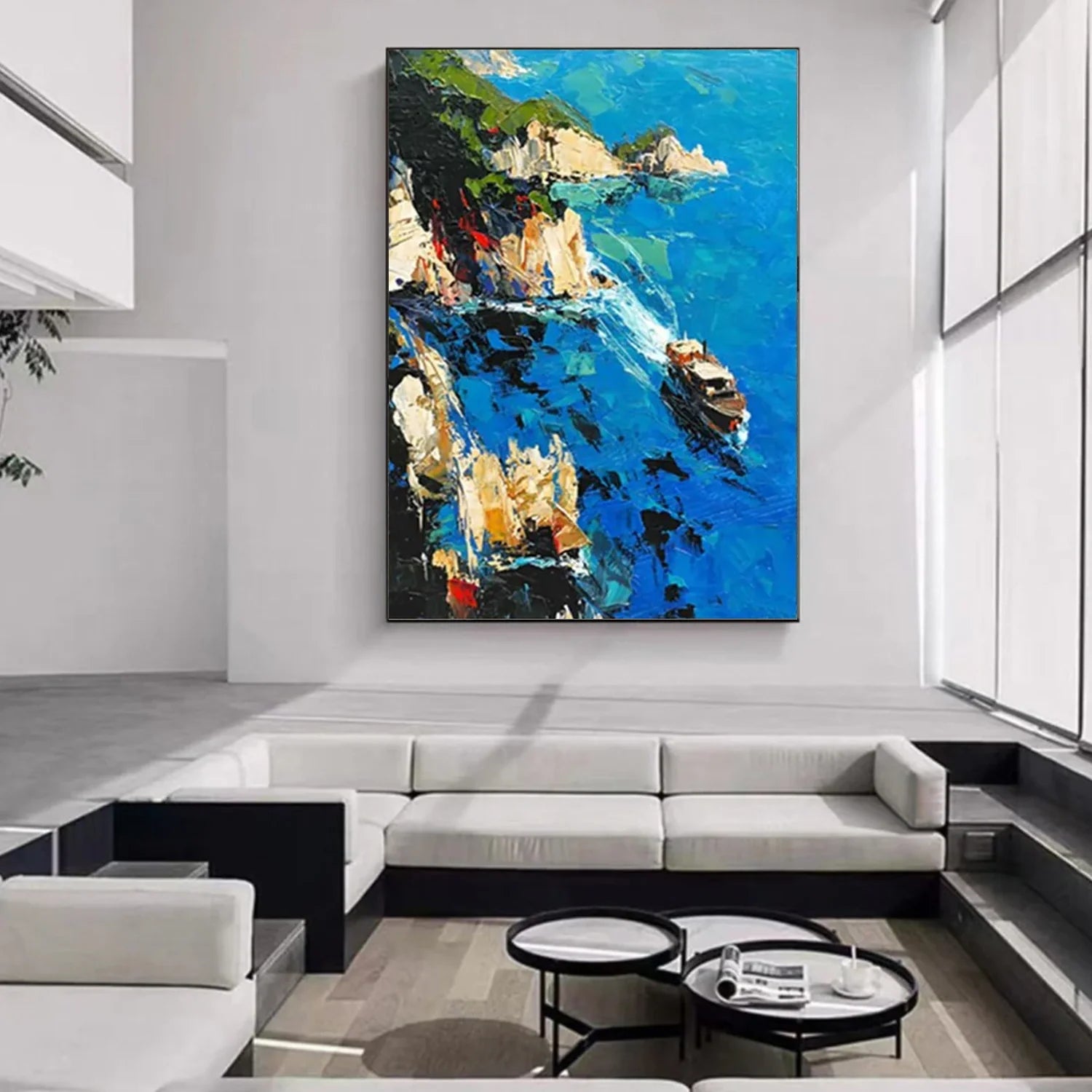 Sea & Sky Abstract Wall Art #SK161