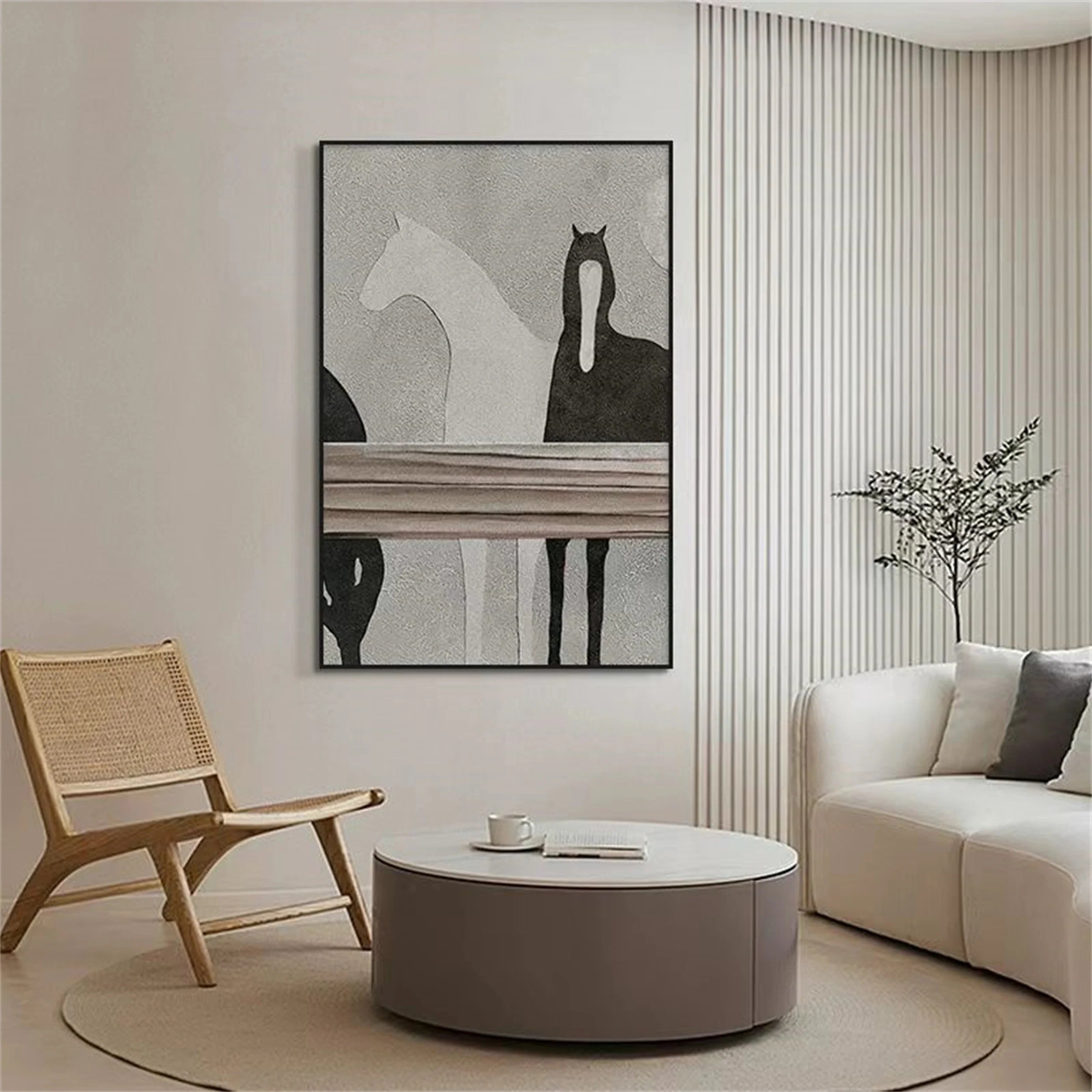 Colorful Horse Abstract Animal Wall Art #AM024