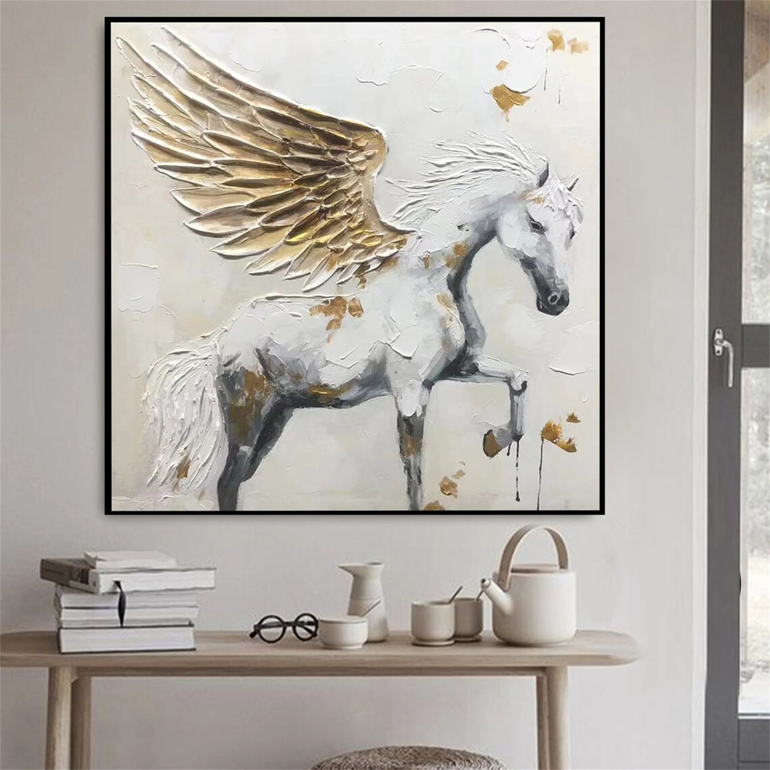 Colorful Horse Abstract Animal Wall Art #AM029