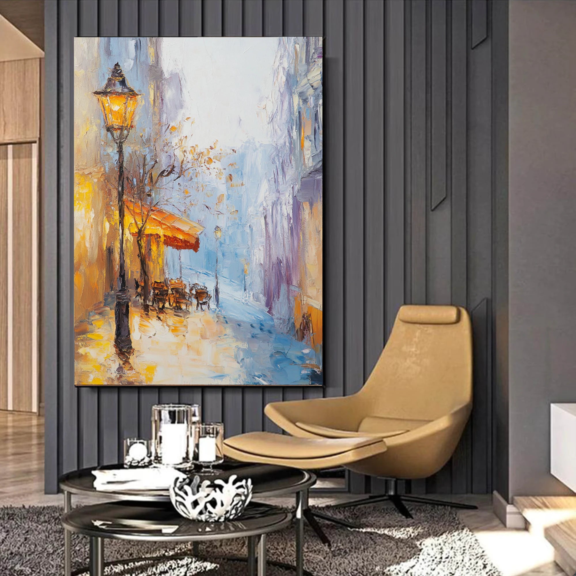 Impressionist Cityscape Wall Art #FJ674