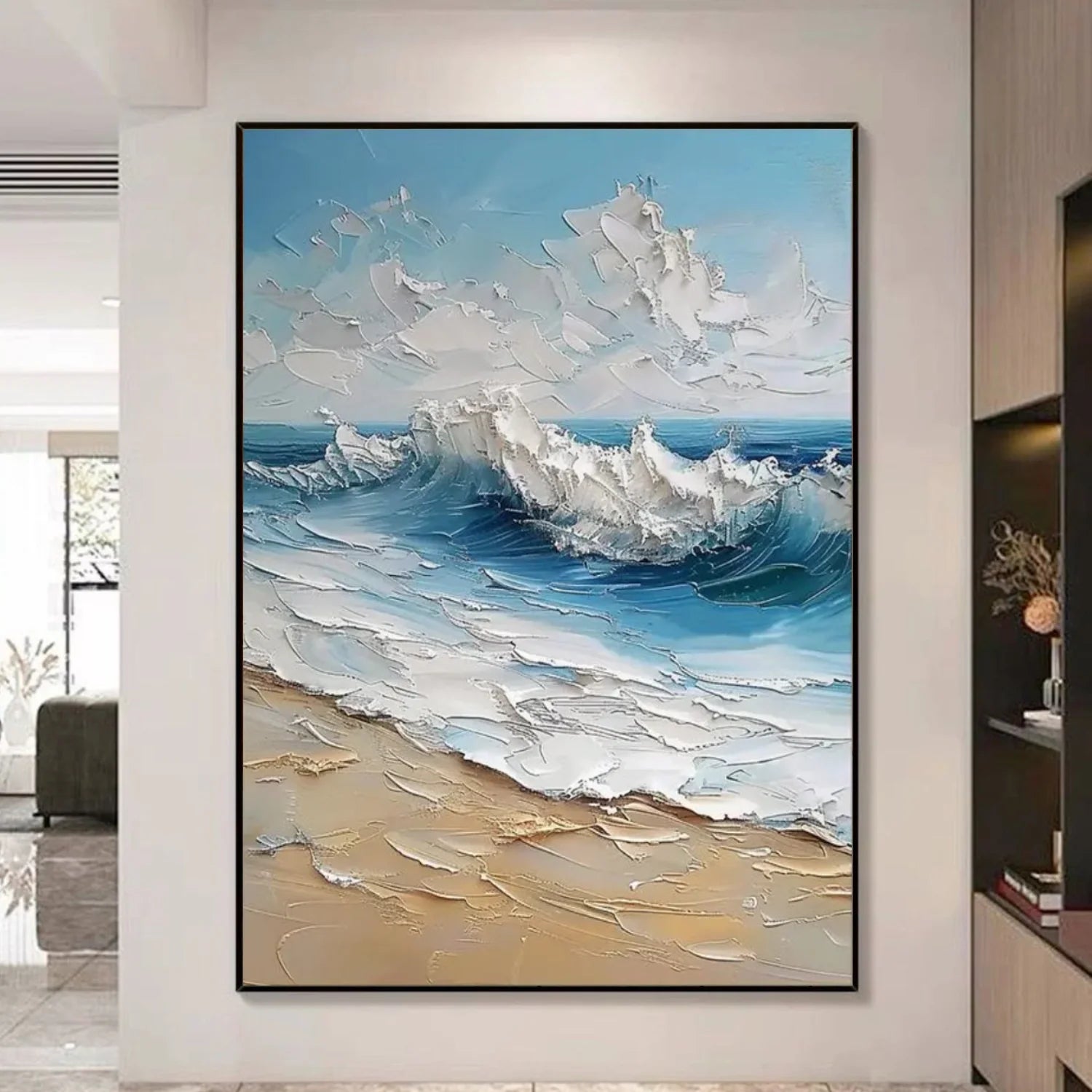 Sea & Sky Abstract_Textured_Wall Art #SK175