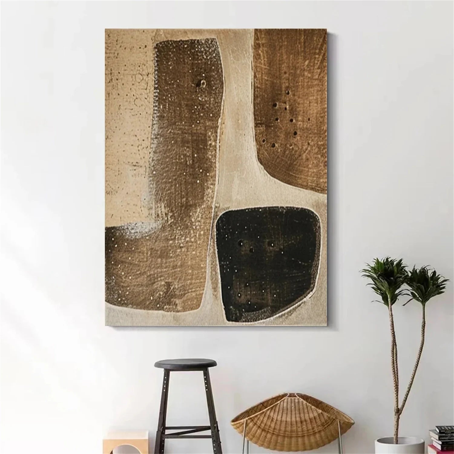 Minimalist Brown & Beige Art #MB017