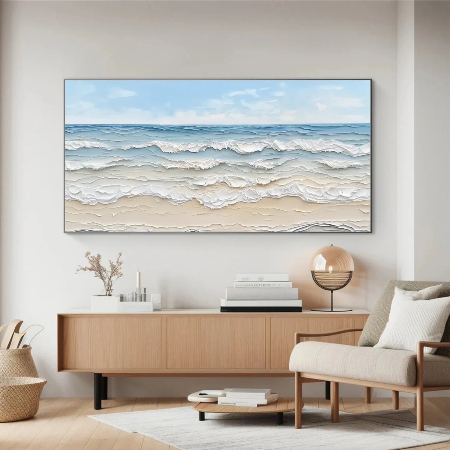 Sea & Sky Abstract_Textured_Wall Art #SK131