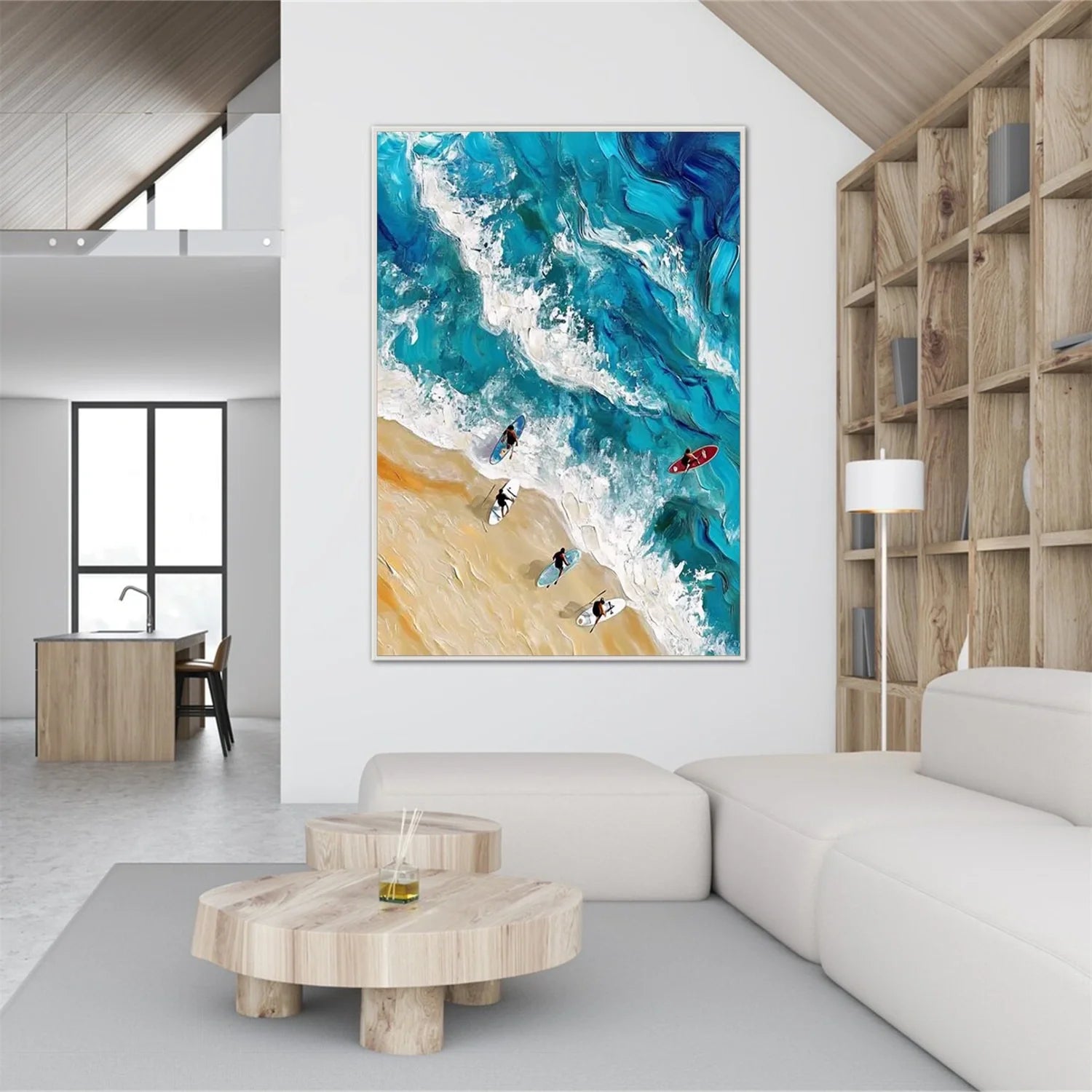 Swimming Sport Textured Wall Art #AS015