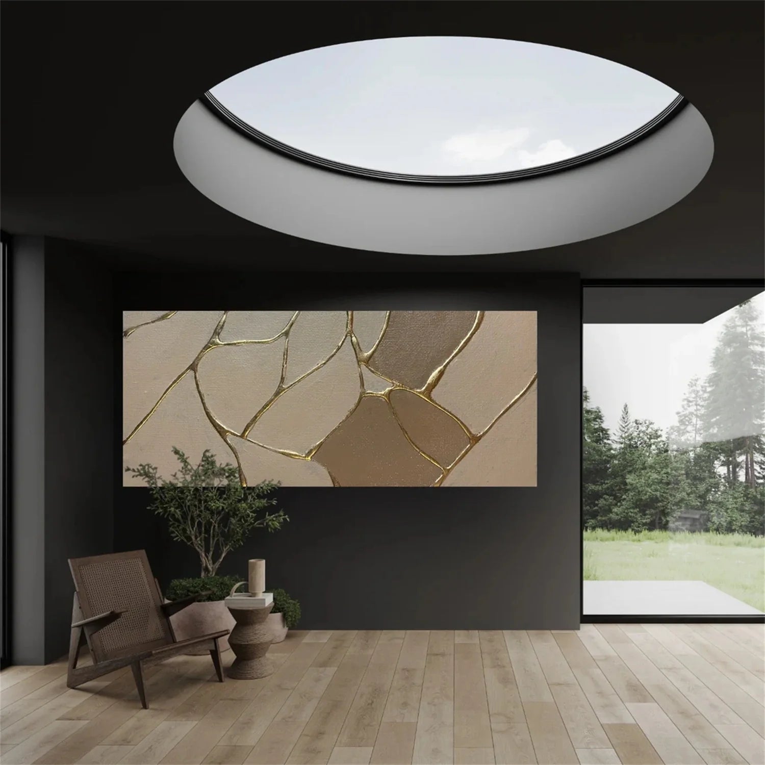 Minimalist Brown & Beige Art #MB021