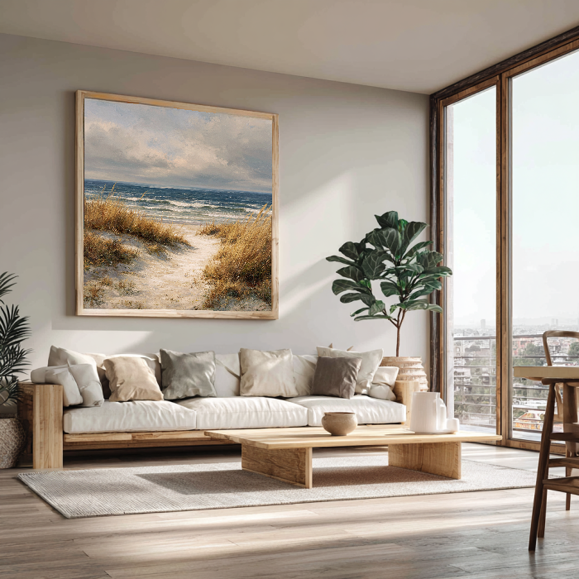 Coastal Dune Landscape Wall Art #SK129