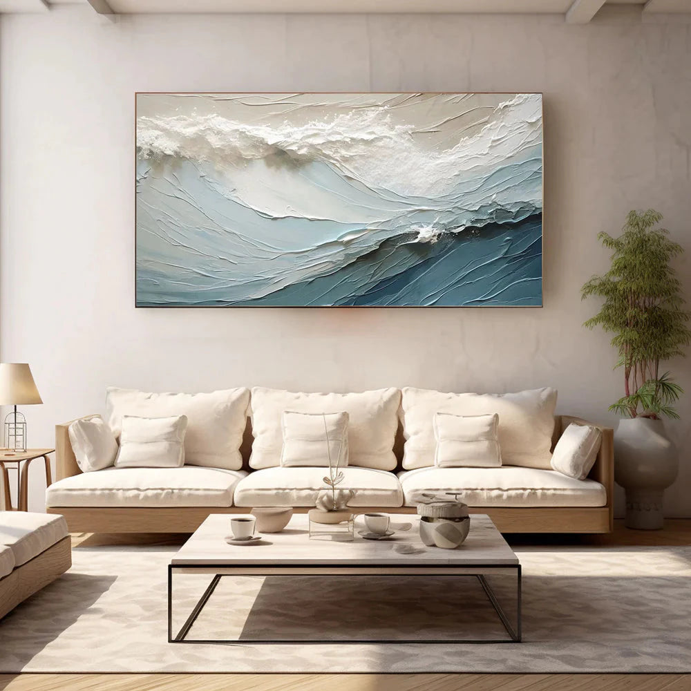 Minimalist Abstract Ocean Seascape Wall Art #SK48