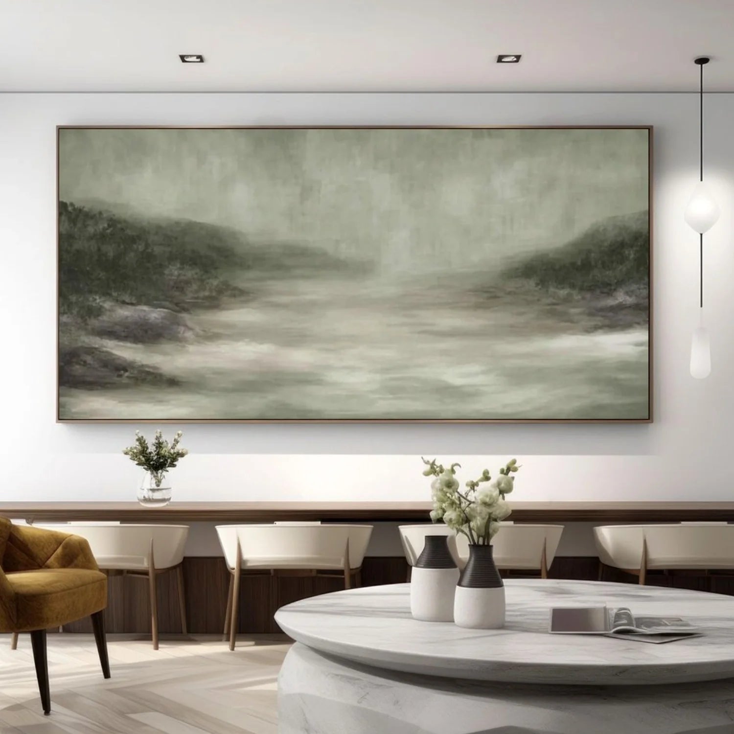 Abstract Mountain_Canvas Art #MD282