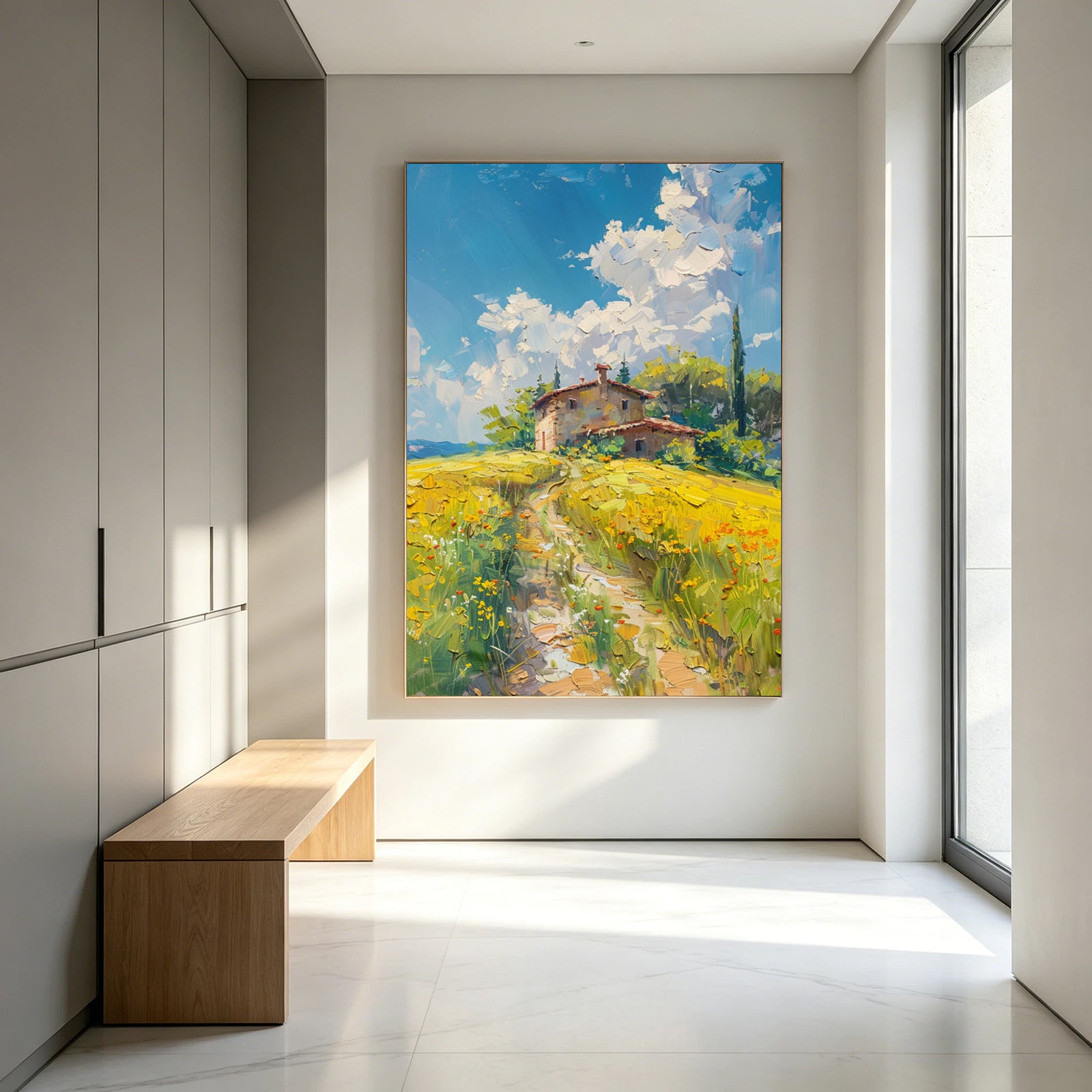Tuscan Countryside Oil Painting #FJ590