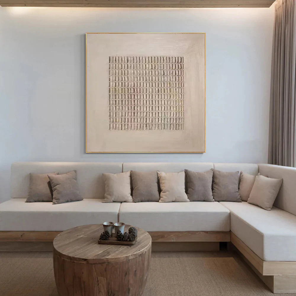 Minimalist Brown & Beige Art #MB002