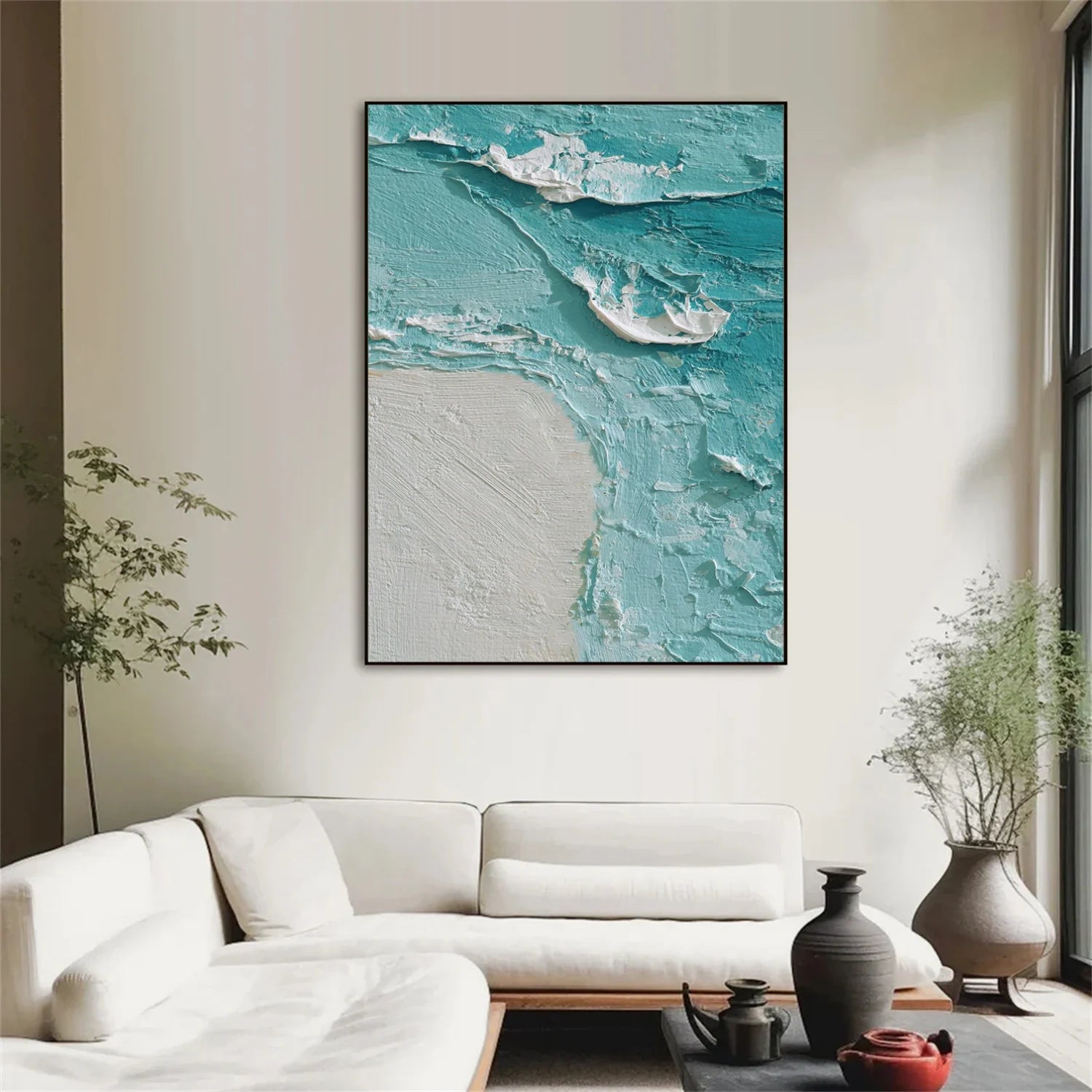 Sea & Sky Abstract_Textured_Wall Art #SK148