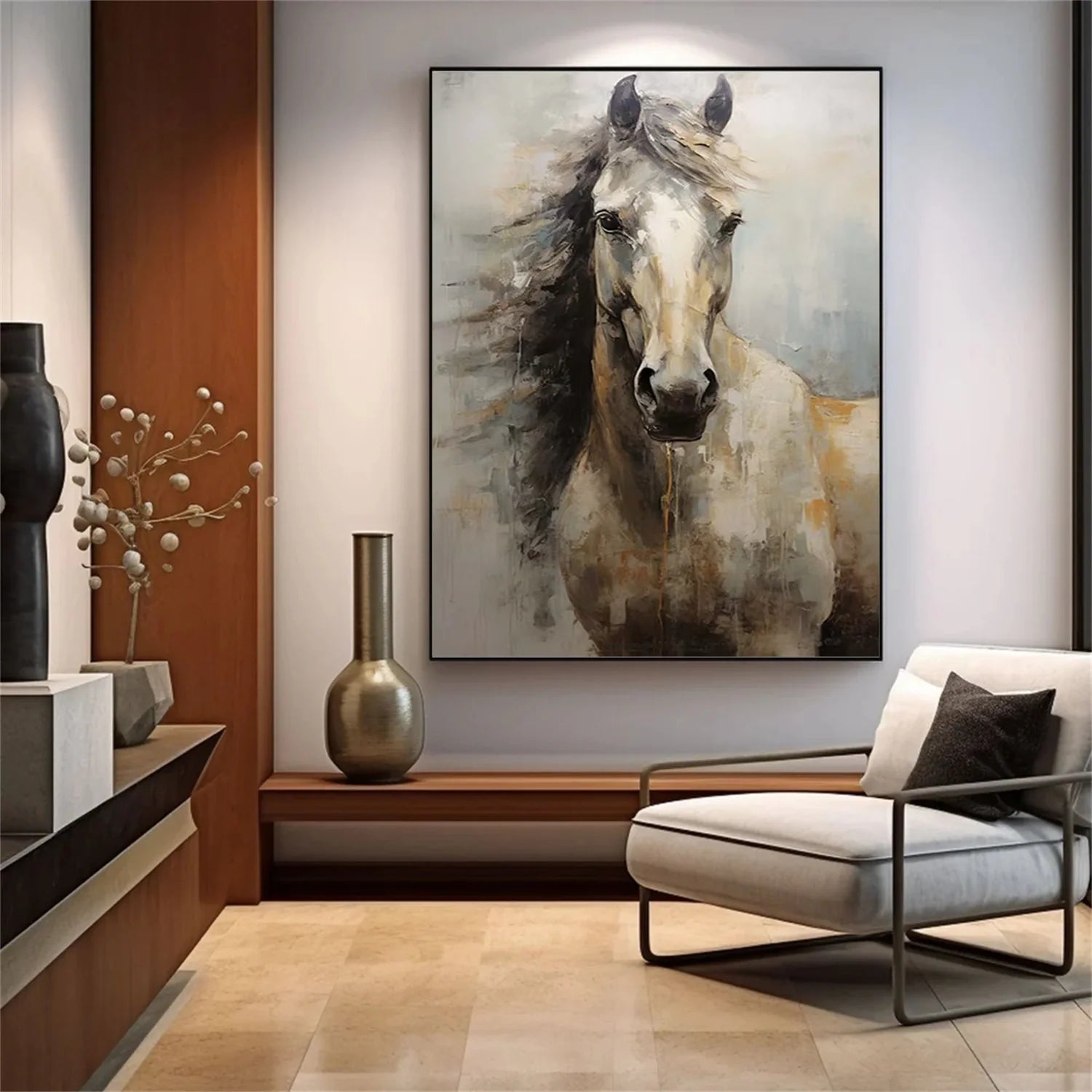Abstract Animal Horse Wall Art #AM132